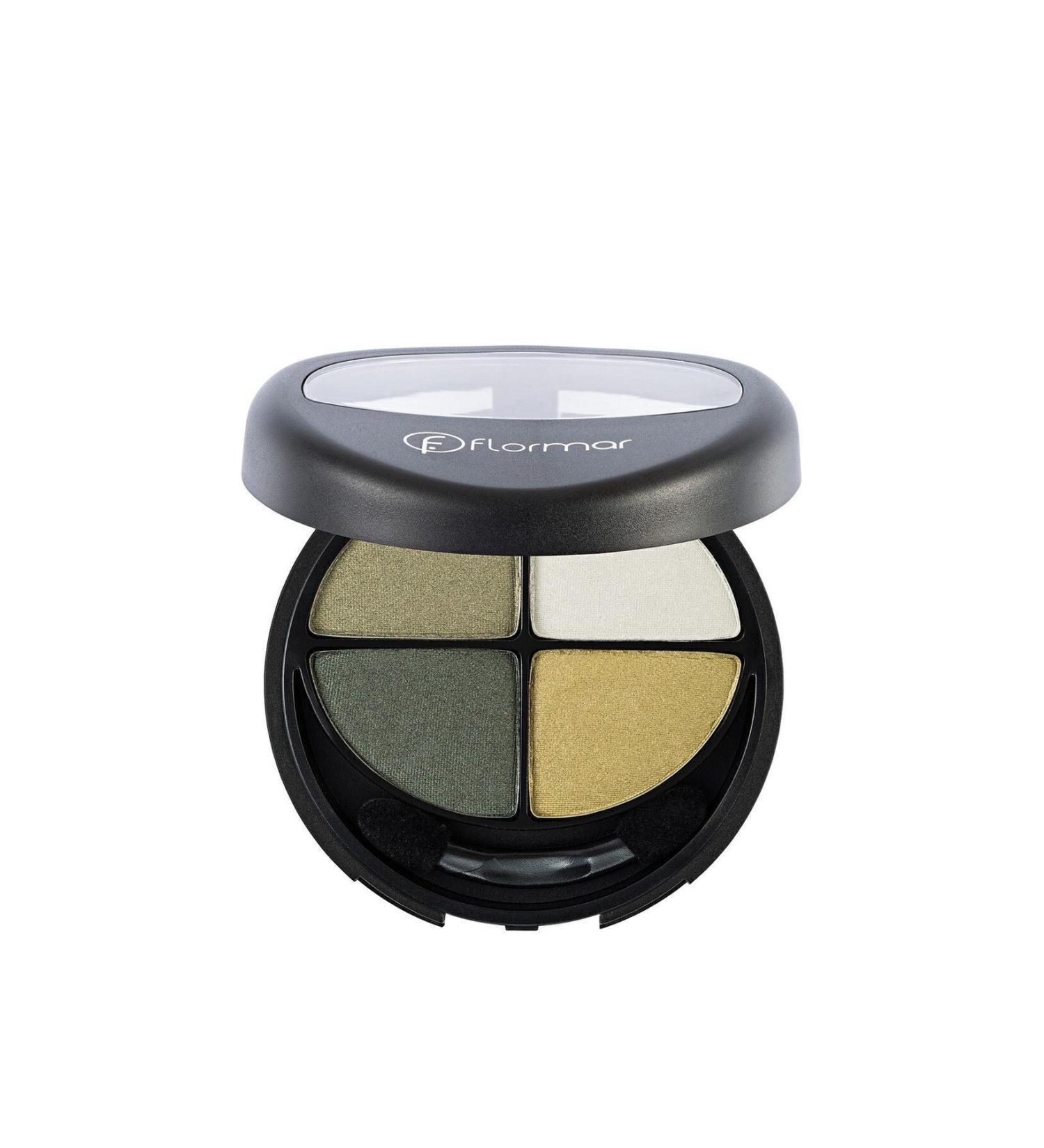 Flormar 4-Pack Eyeshadow - Quartet Eyeshadow Green Garden 12 g