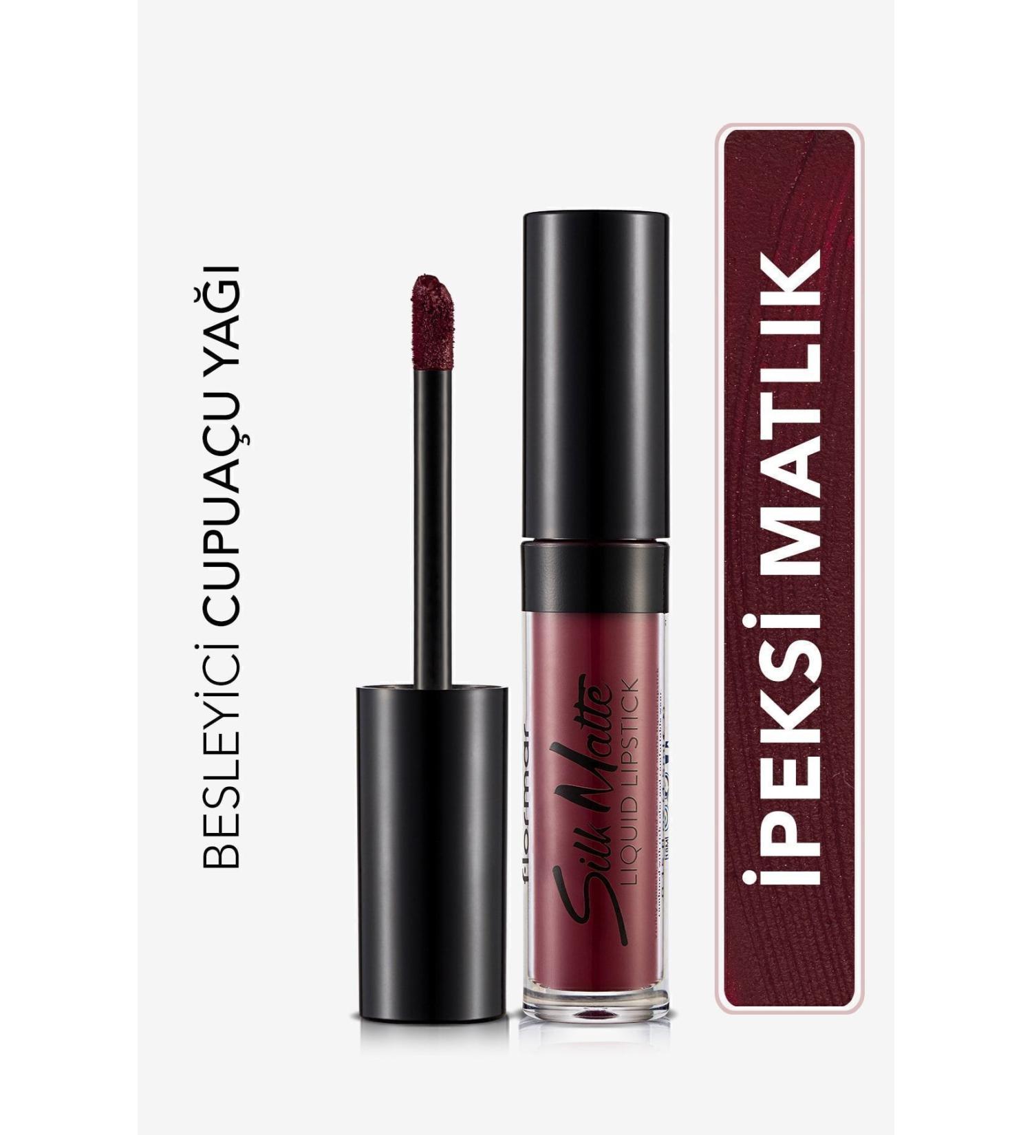 Flormar Velvet Texture Liquid Matte Lipstick - Silk Matte Liquid Lipstick - 008 DARK VIOLET - 8690604397372 - Buy Online on GoSupps.com