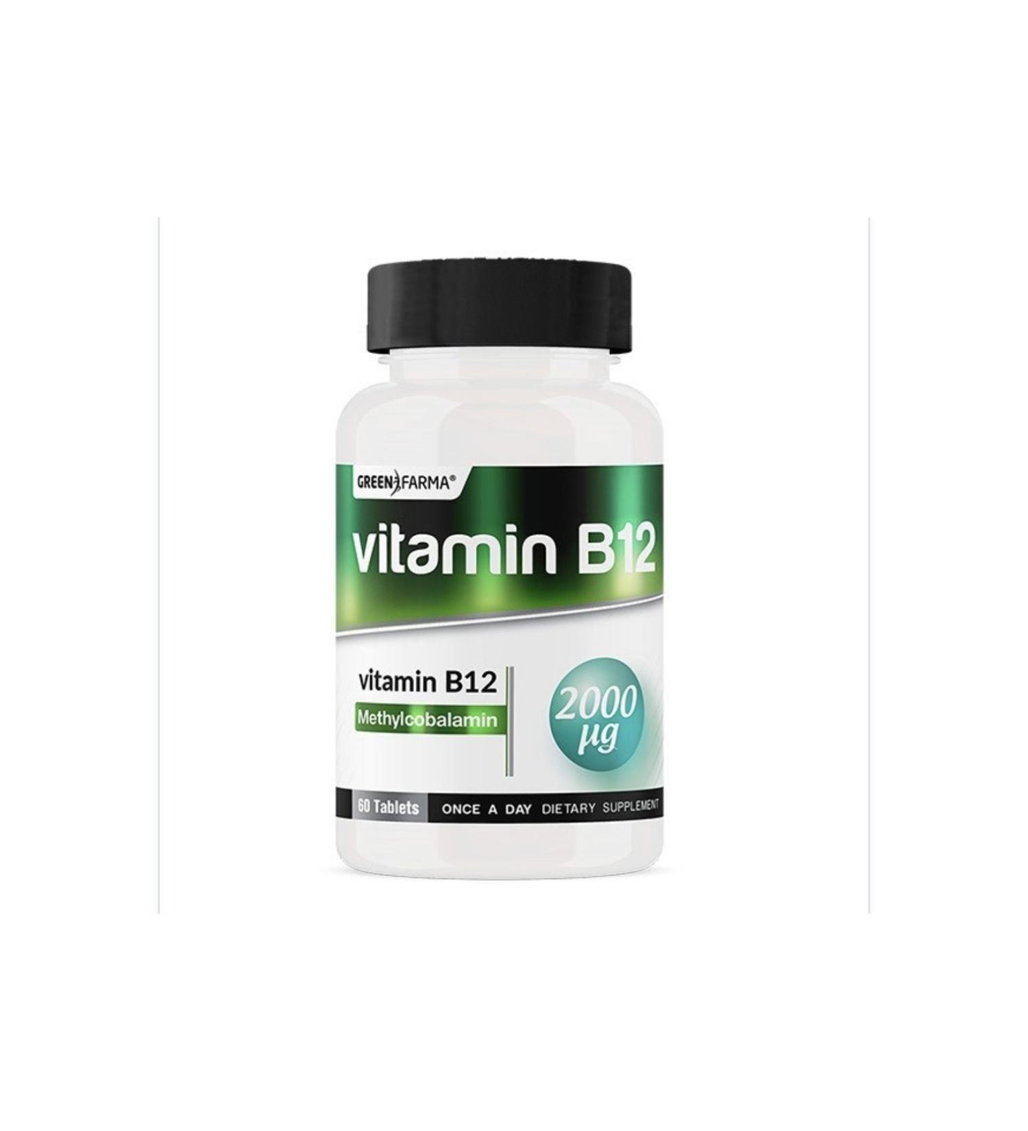 GreenFarma Green Farma Vitamin B12 (Methylcobalamin) 60 Tablets