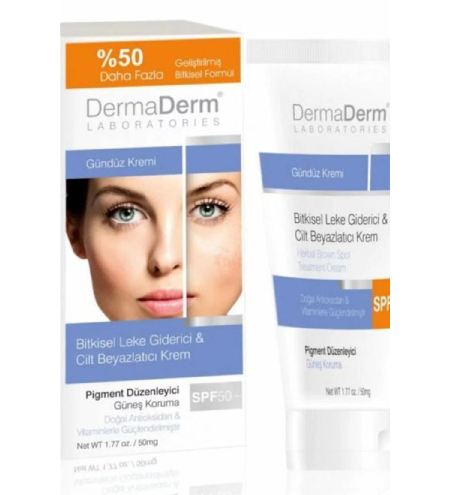 DermaDerm Laboratories Dermaderm Blemish & Skin Whitening Cream Spf50+ Day 100 G