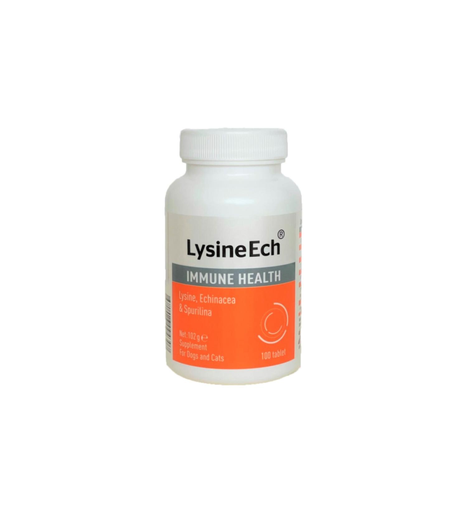 Saral la Lysine Ech (Immune Health) 100 Tablets L-lysine Echinacea Spirulina