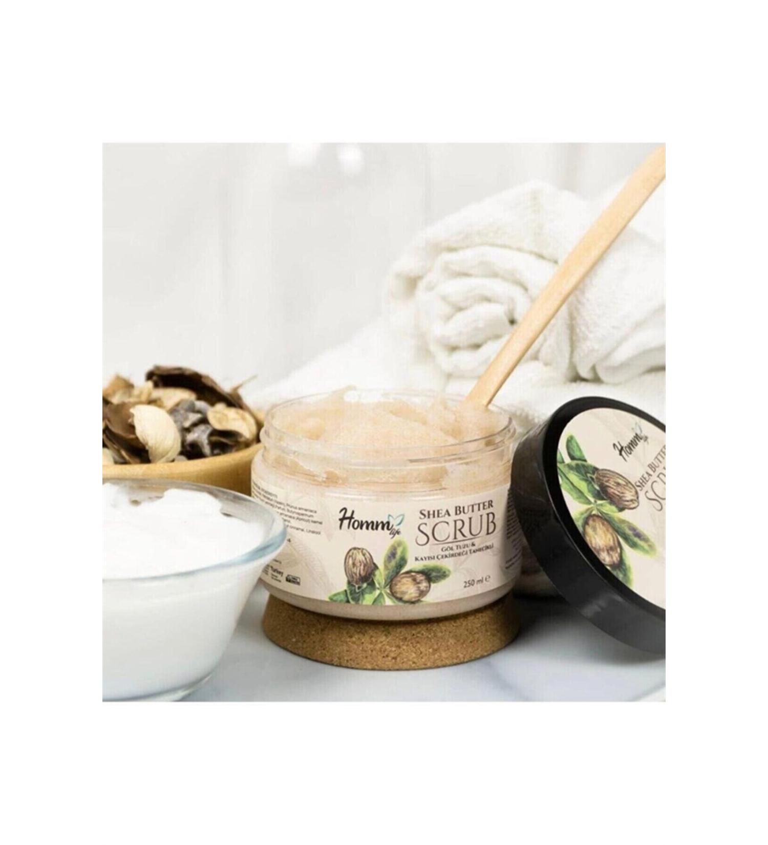 Homm Life Homm Herbal Shea Butter Apricot Kernel Granulated Scrub 250 ml