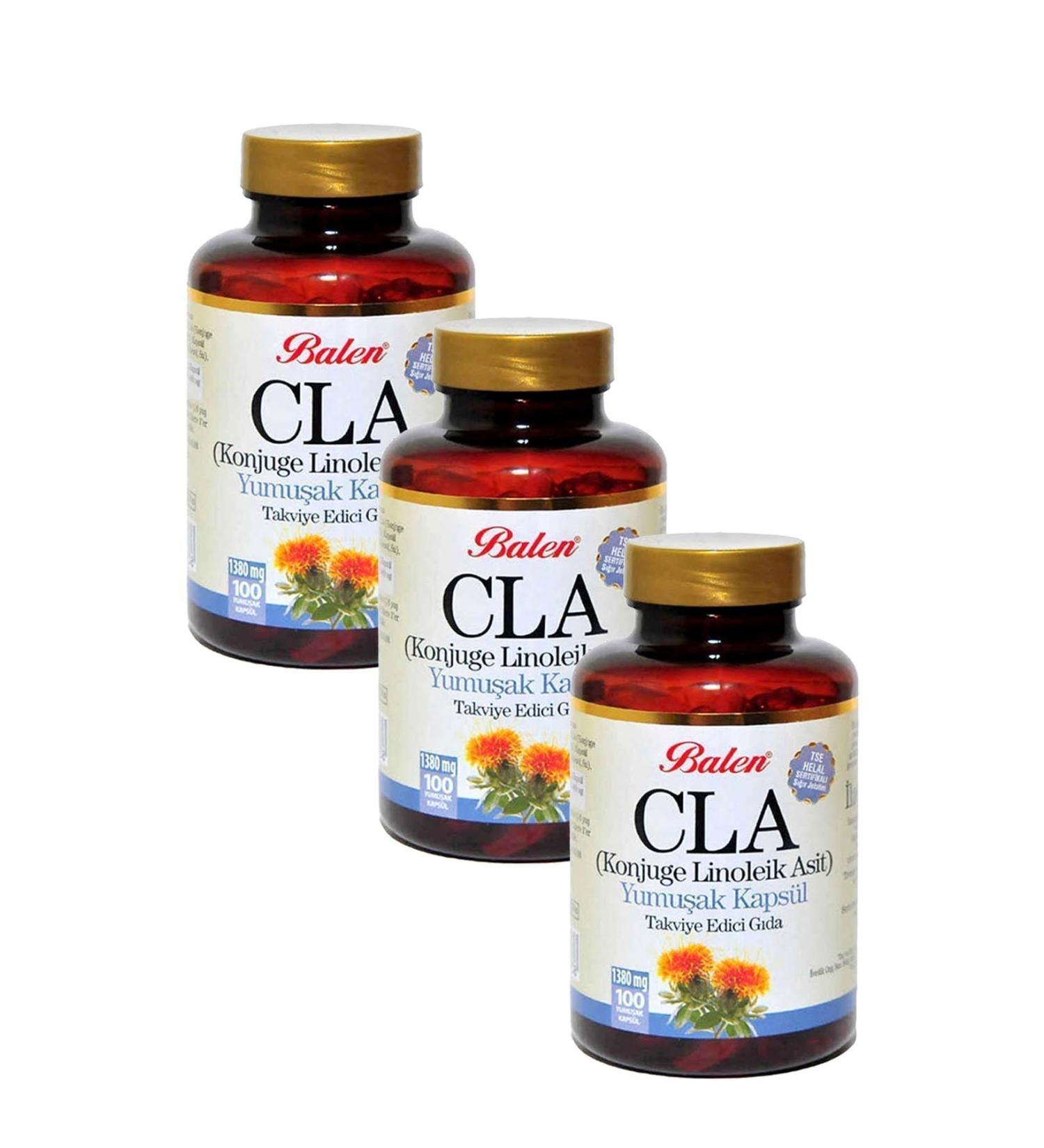 Balen Cla (ASPHERE OIL) Softgel 1380 Mg 100 Capsules 3 Pieces