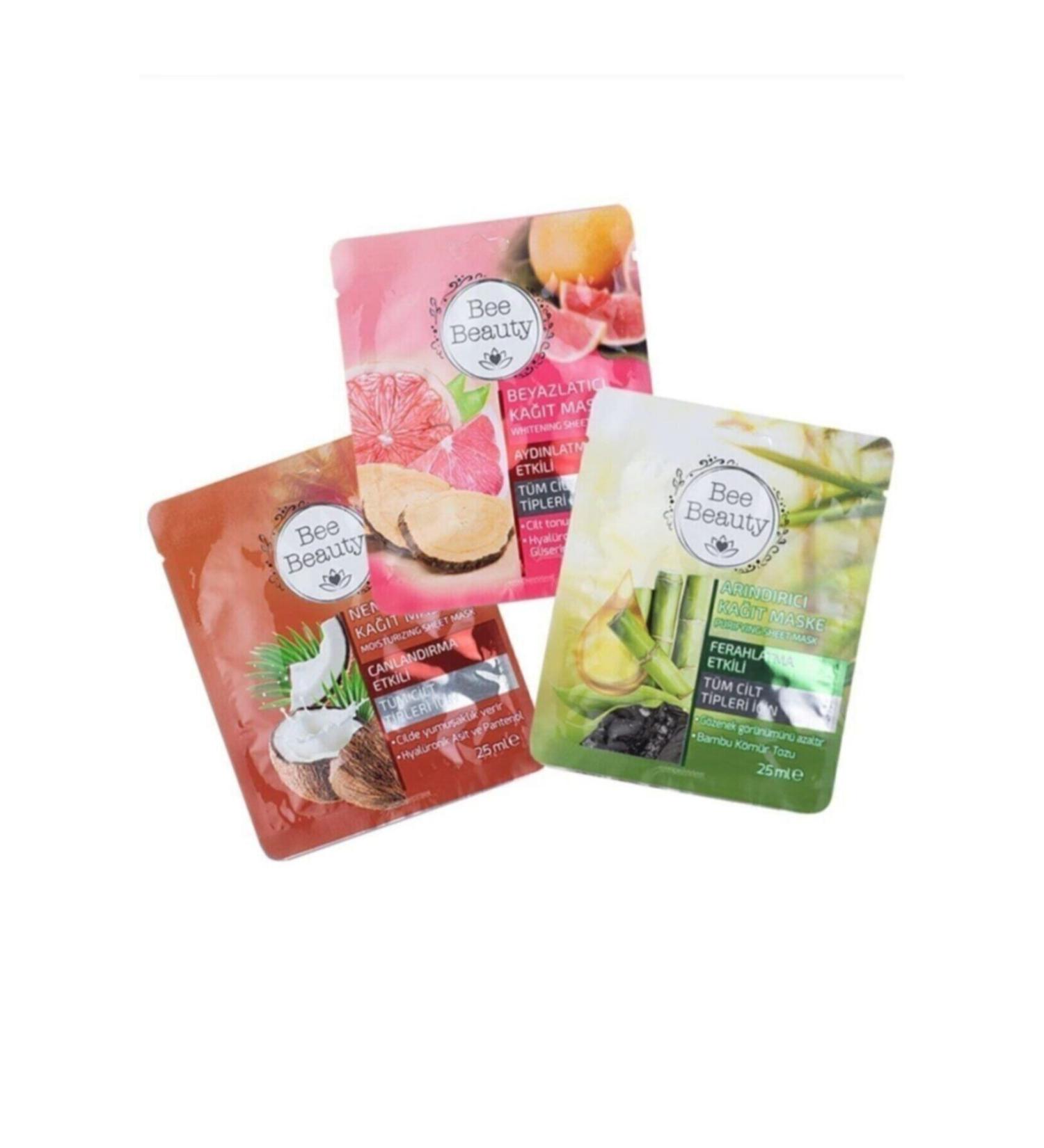 Bee Beauty 3 Piece Face Mask