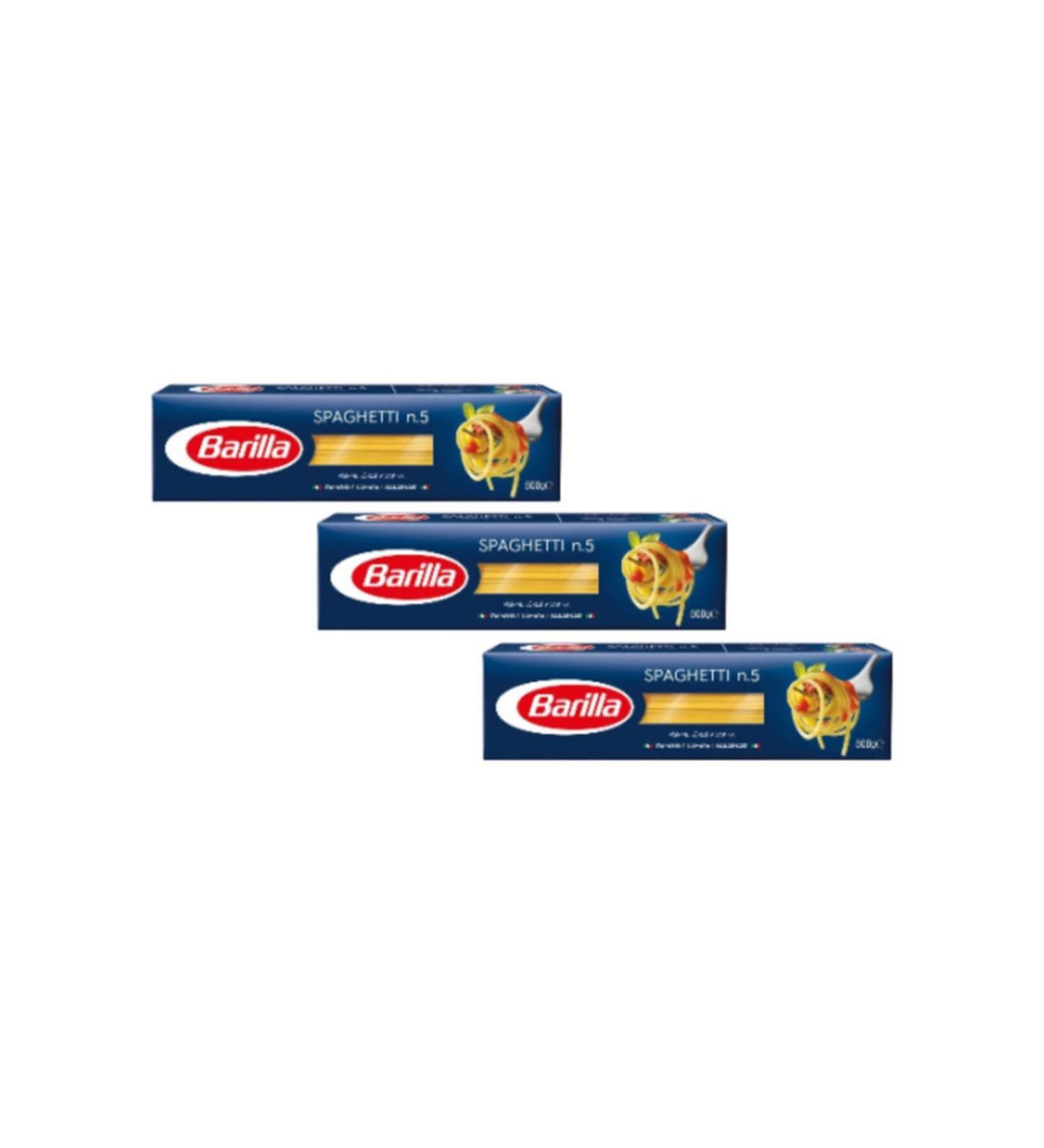 Barilla Long Pasta (Spaghetti Pasta) 500 Gr. X 3 Packs