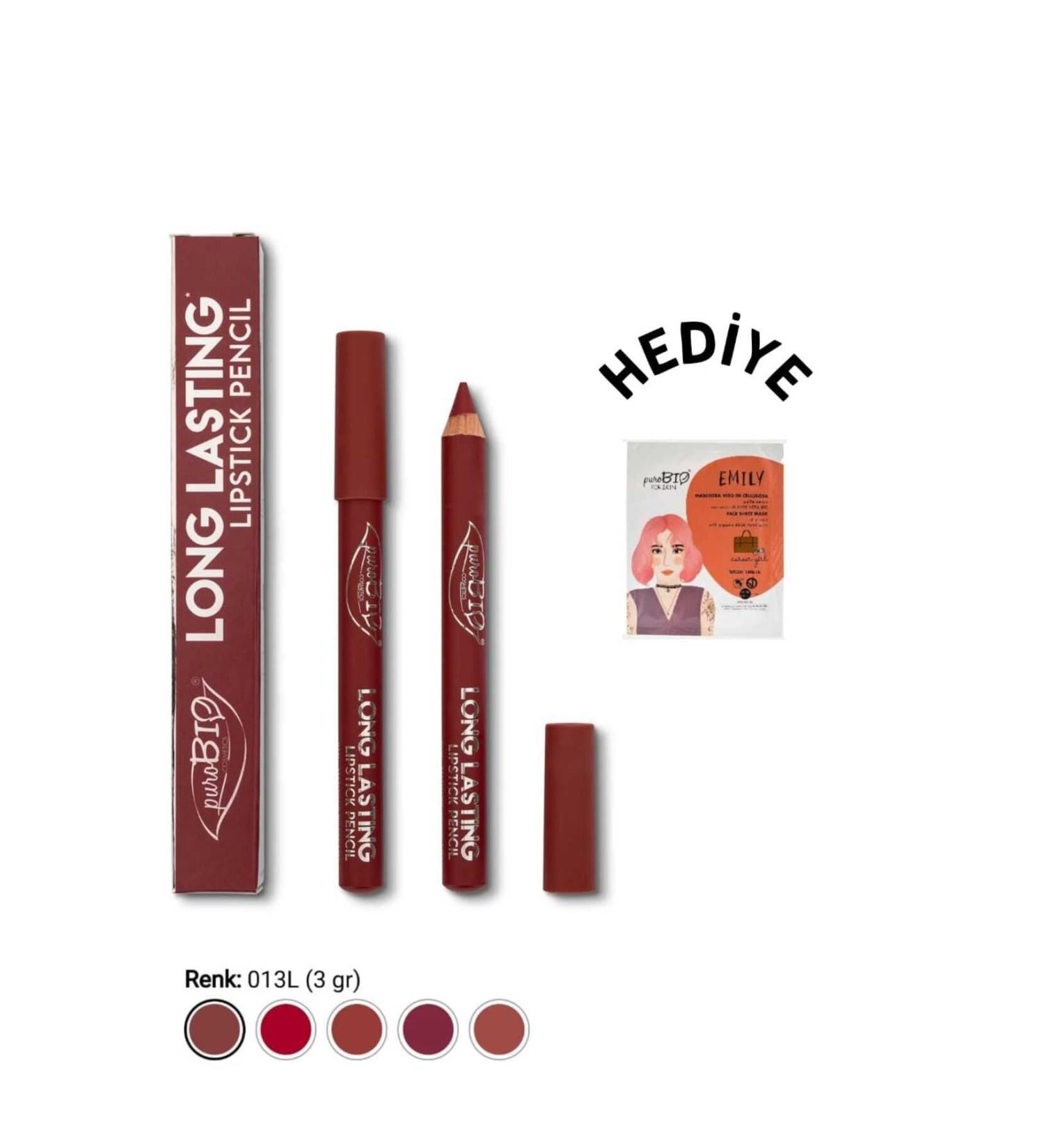 purobiocosmetics 013L Long Lasting Pencil lipstick