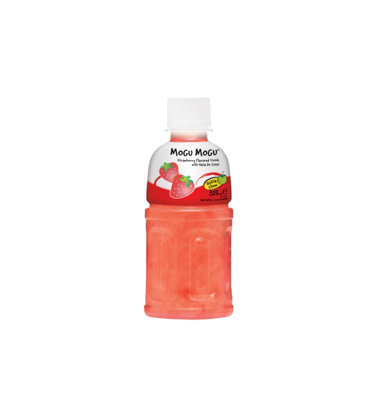mogumogu Mogu Mogu Strawberry Flavored Drink with Nata de Coco 320ml