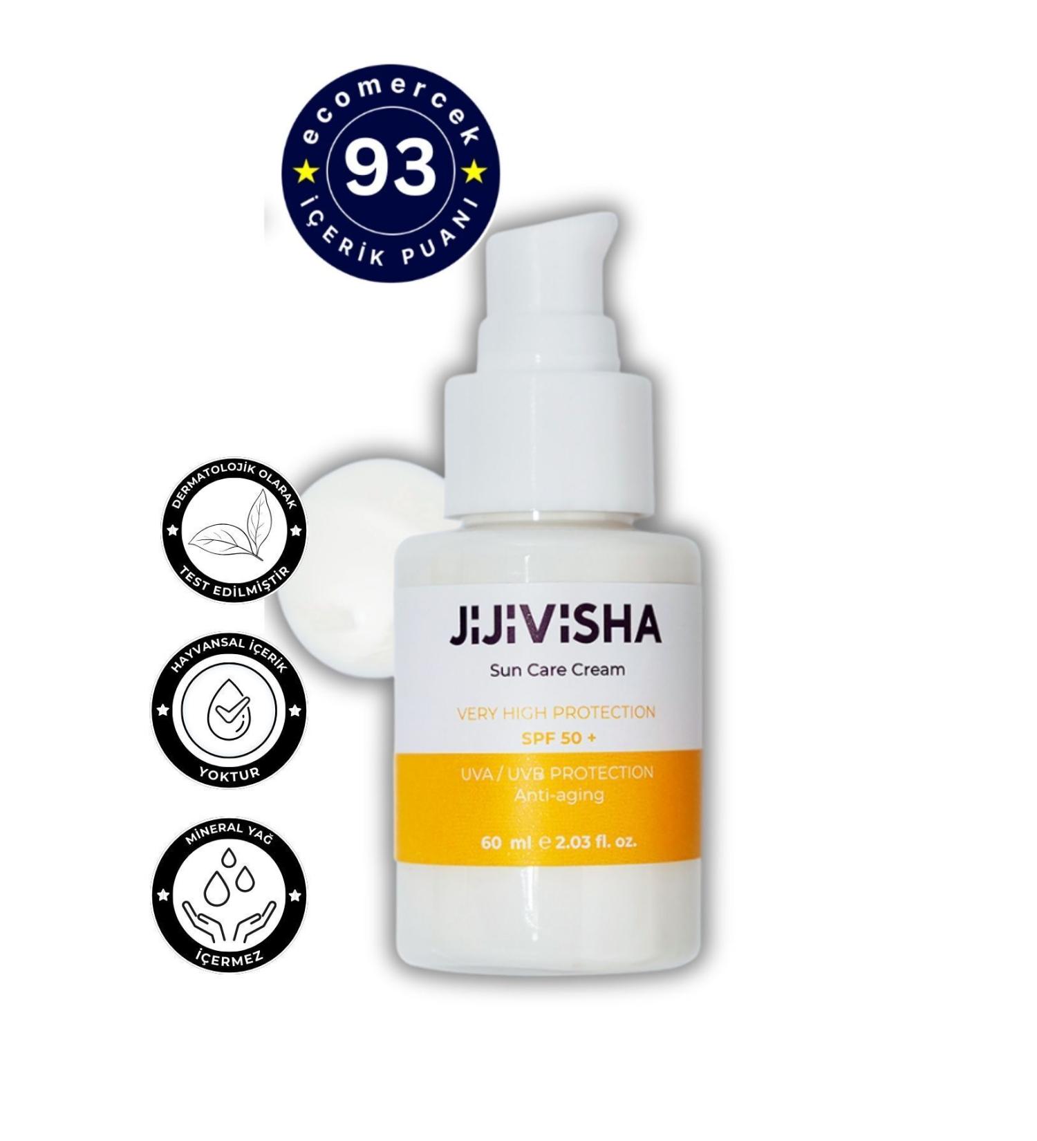 jijivisha Anti-Blemish & Anti-Aging Moisturizer High Protection Sunscreen 50 (NATURAL BRIGHT FINISH) 60ml - Buy Online on GoSupps.com