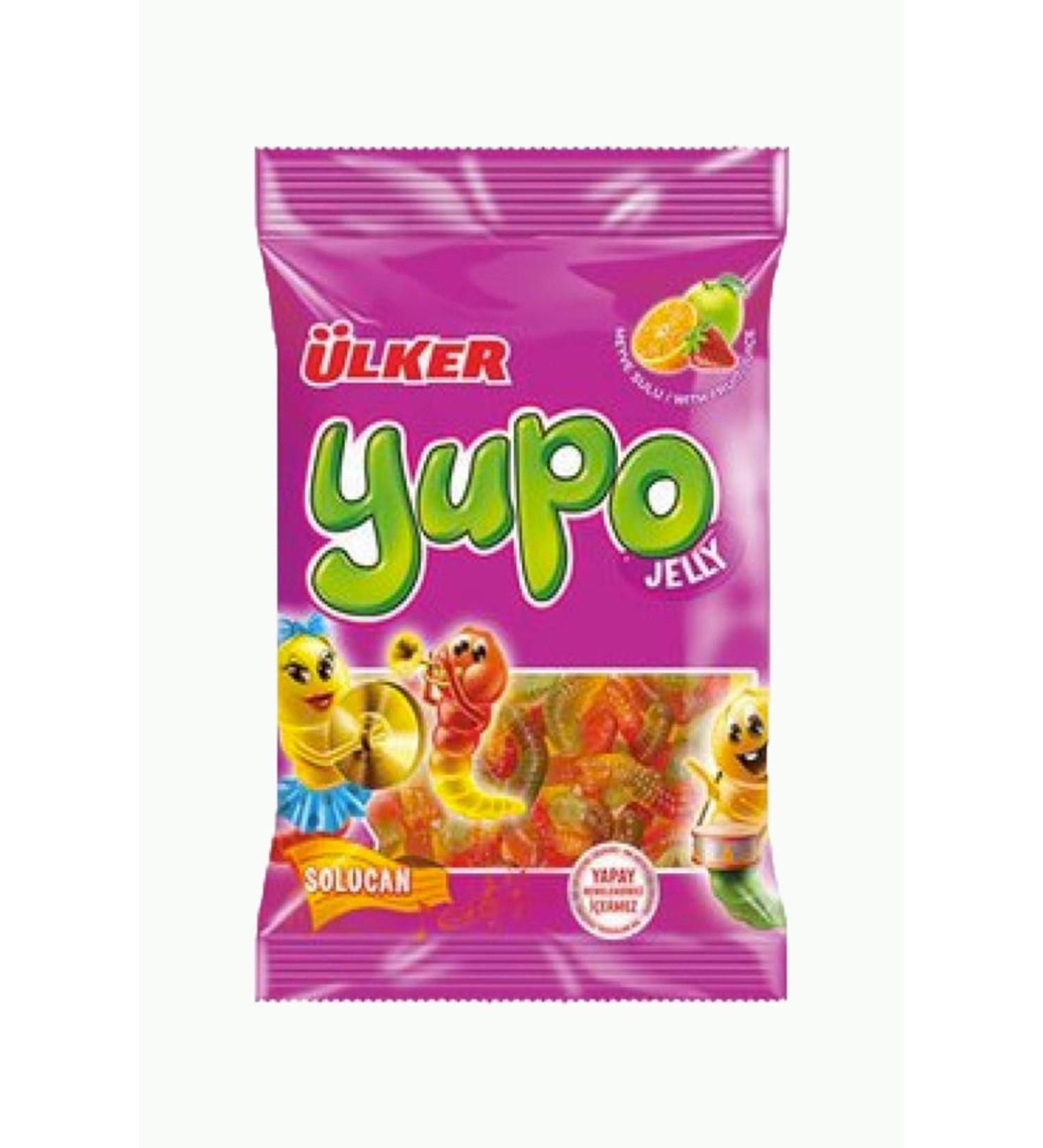 Ulker YUPO JELLY WORM 30 GR X 24 PIECES