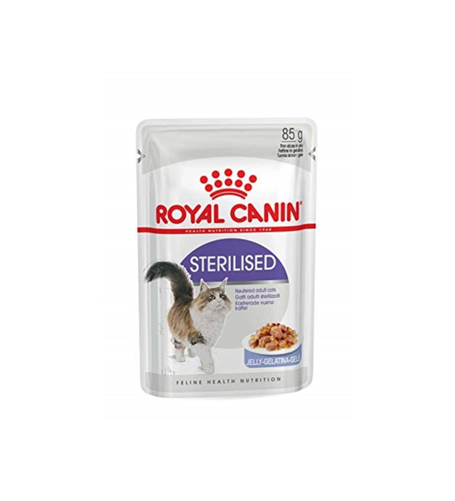 Royal Canin Sterilized Jelly Neutered Cat Pouch Wet Food 85 Gr X 12 Pieces