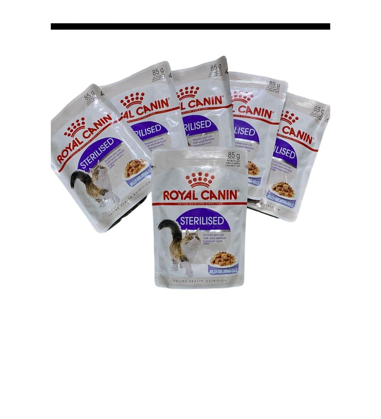 Royal Canin Sterilized Jelly Sauce Pouch Neutered Cat Wet Food 6x85 Gr