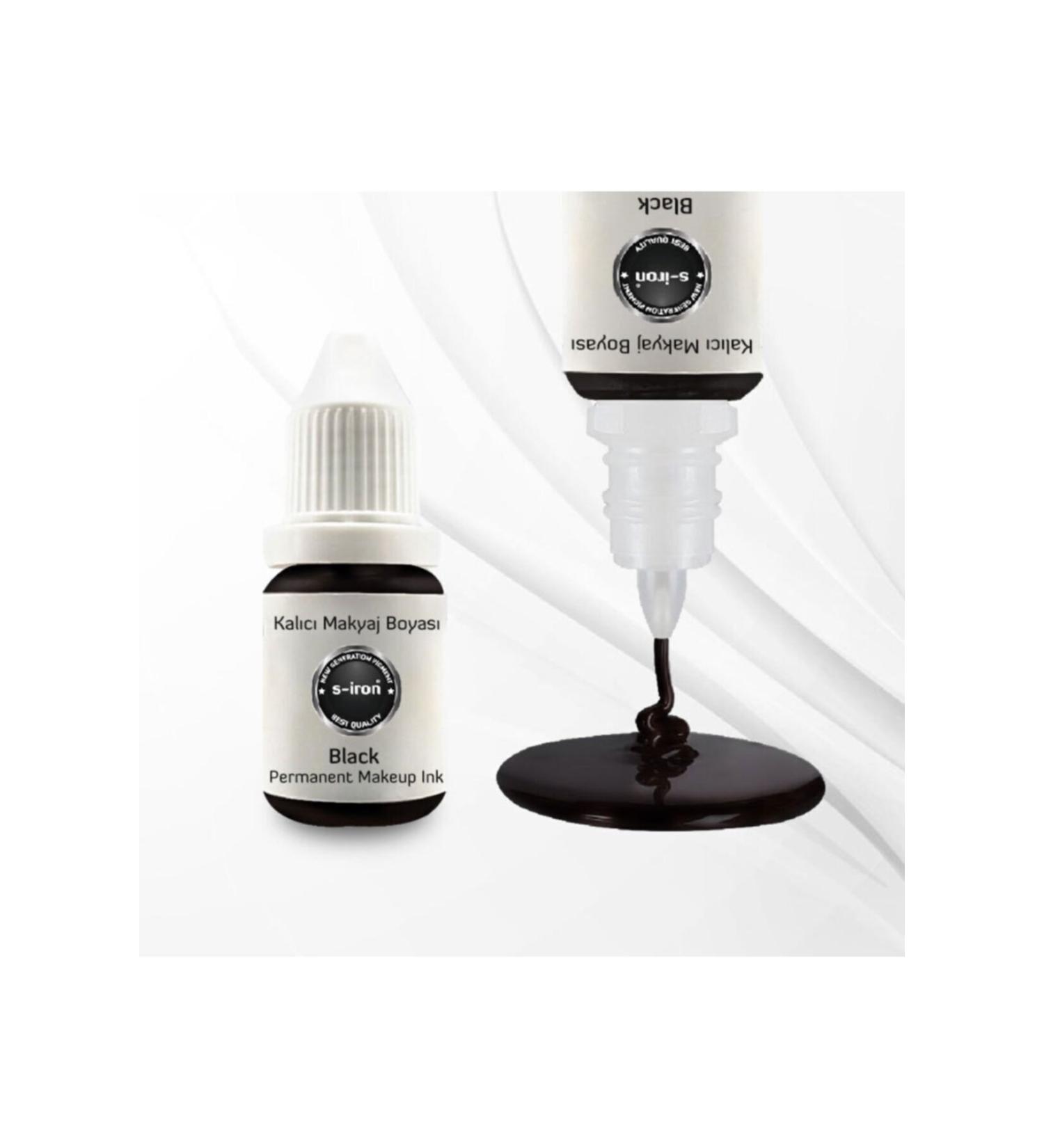 S-IRON COSMETIC Permanent Makeup Eyeliner Paint Black 12ml - Buy Online on GoSupps.com