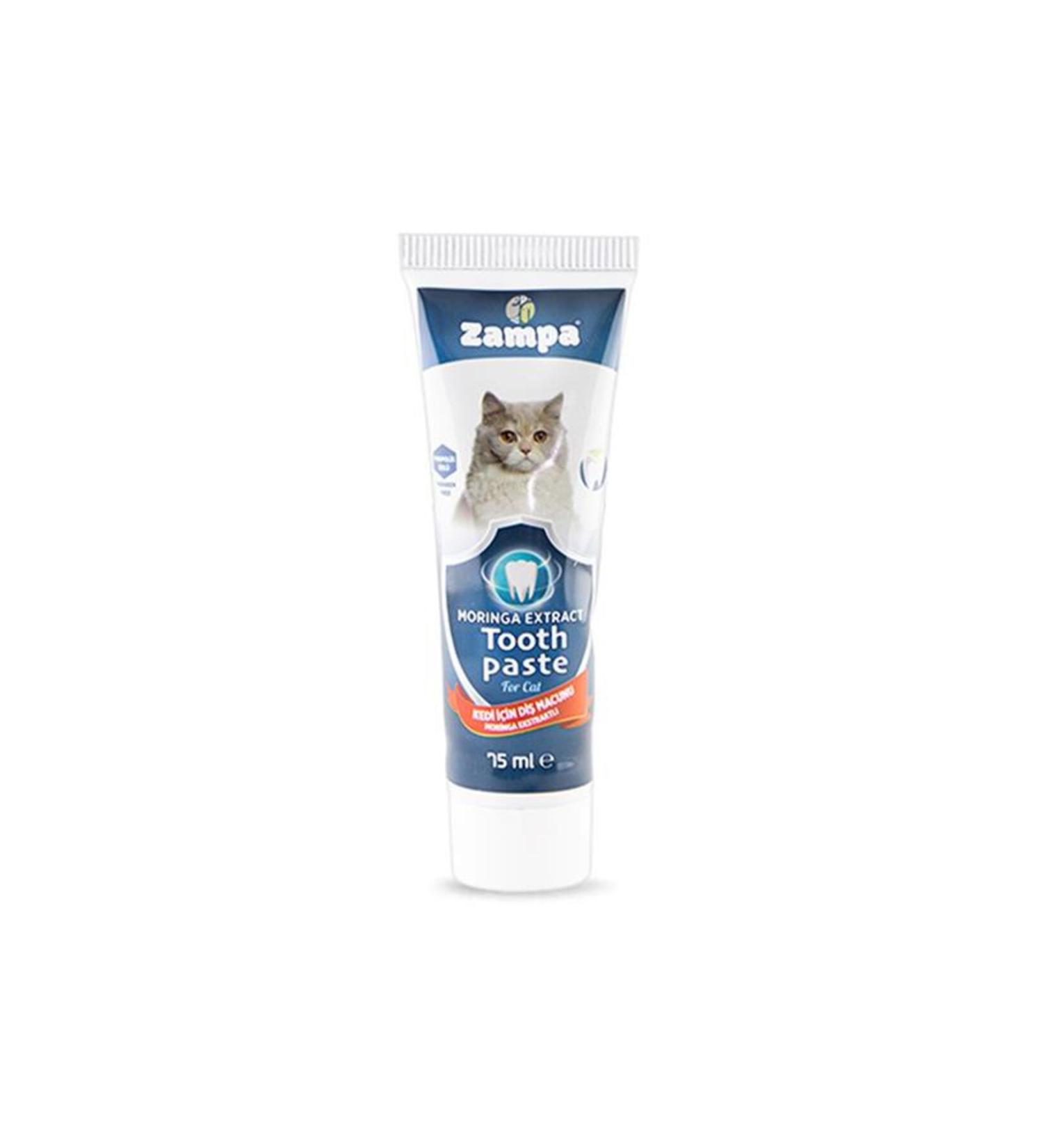 Zampa Natural Toothpaste for Cats with Moringa Extract and Mint Flavor 75gr