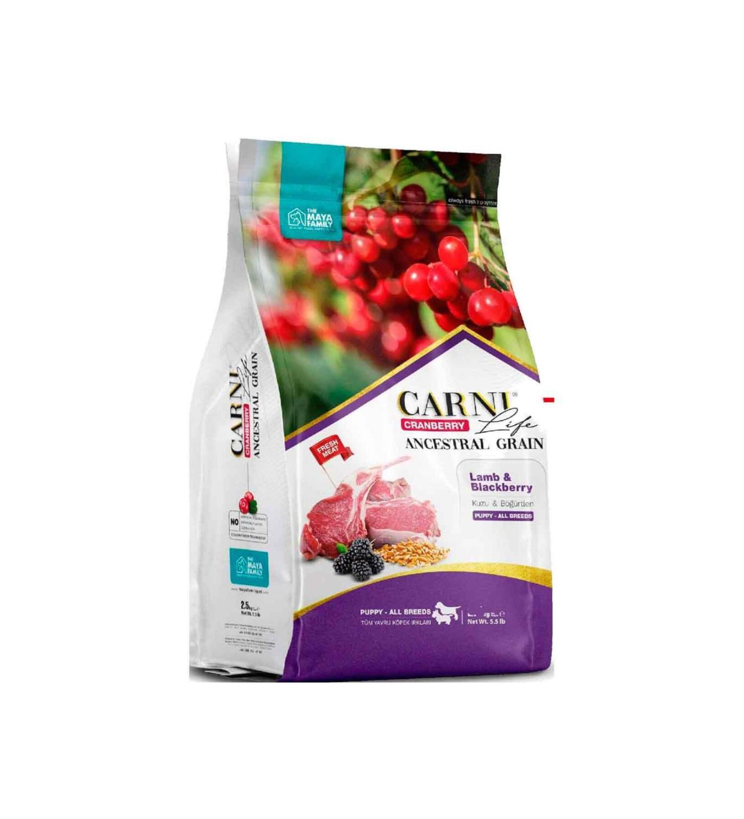 CARNI LIFE Carni Life Dog Food Puppy 12 Kg Lamb Blackberry Cranberry