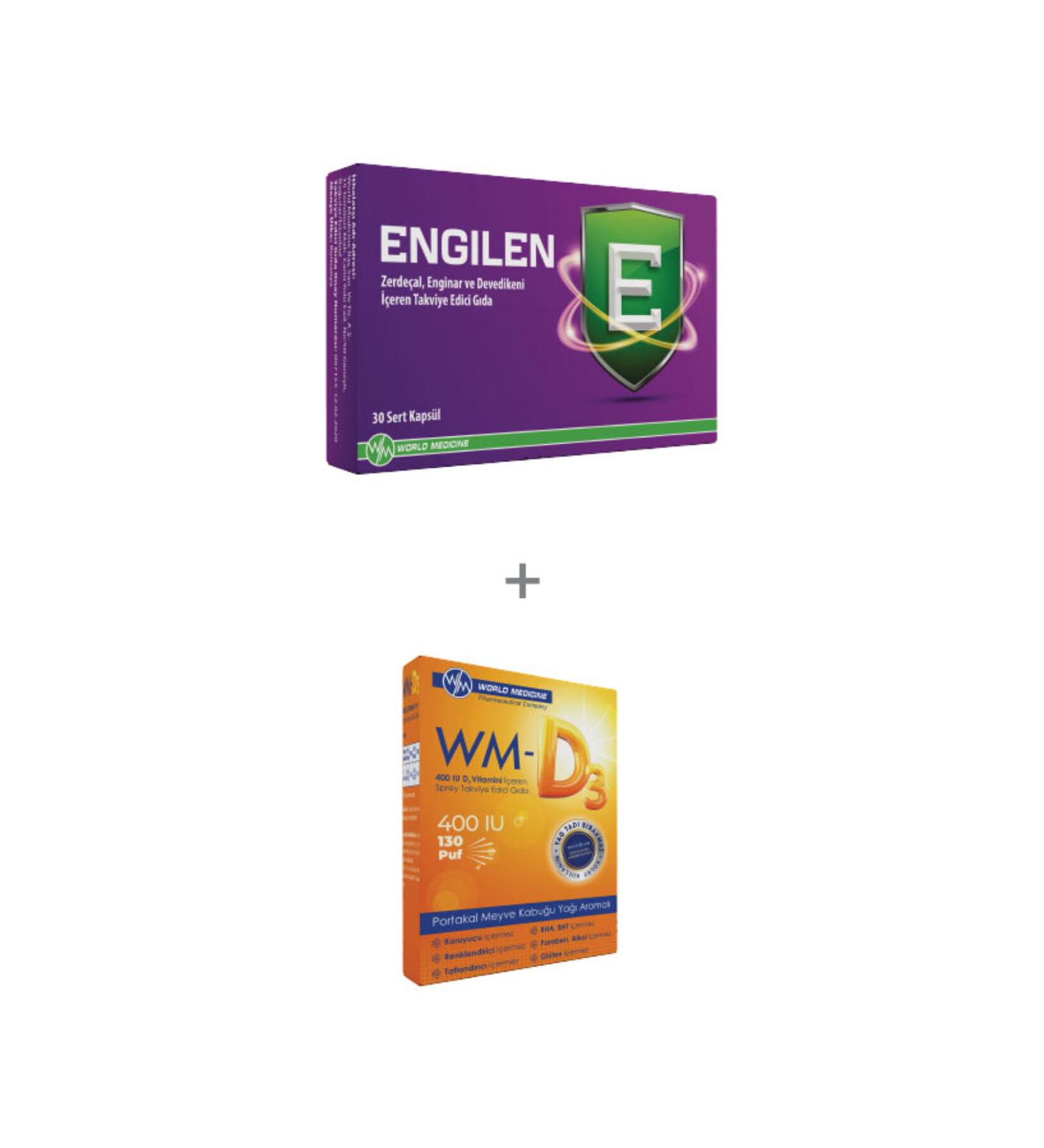 Engilen Supplementary Food Containing Turmeric Milk Thistle and Artichoke + WM-D3