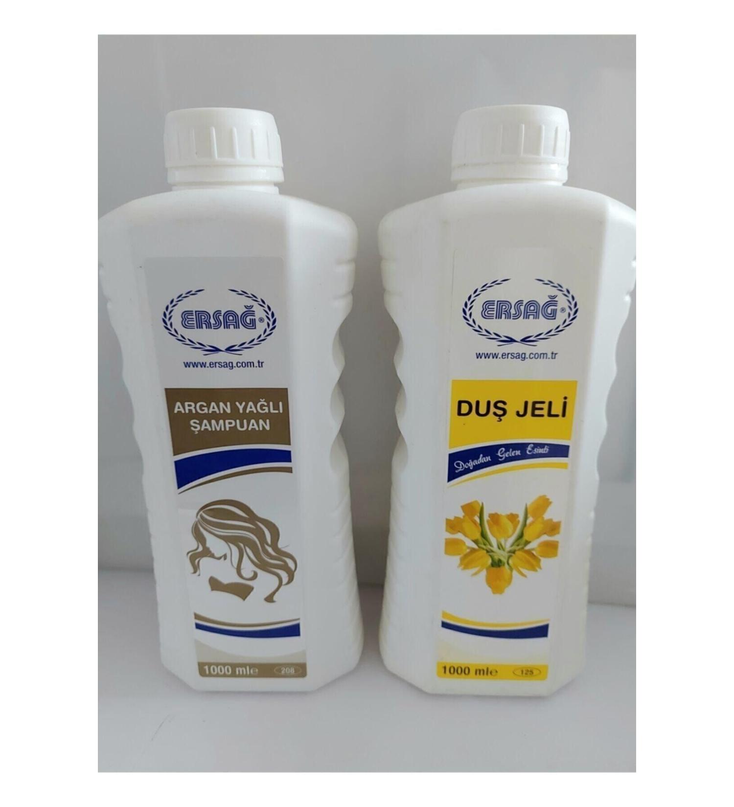 Ersa Argan Oil Shampoo 1000 Ml & Shower Gel 1000ml