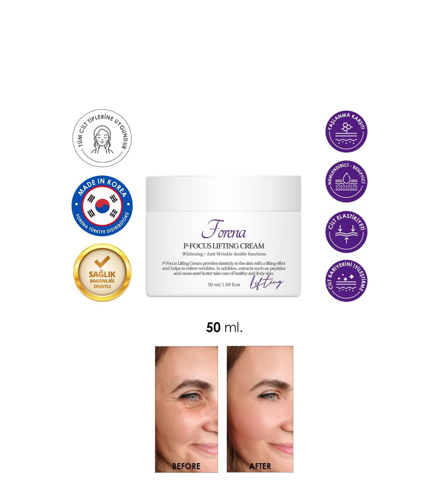 FORENA P-focus Lifting Effective Anti-Aging Face Cream - Buy Online on GoSupps.com