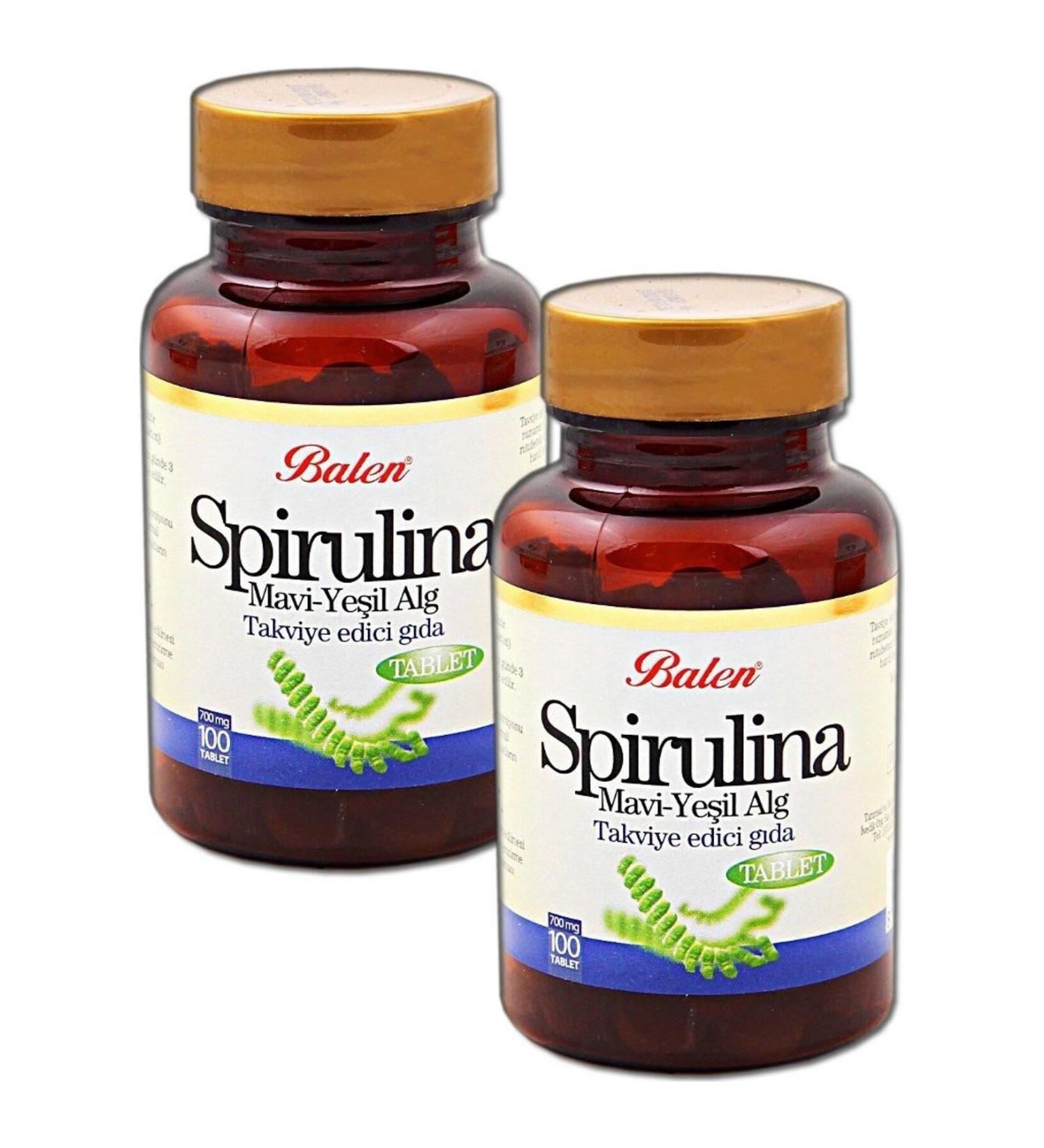 Balen 2 Spirulina Tablets 100 Pieces 740 Mg
