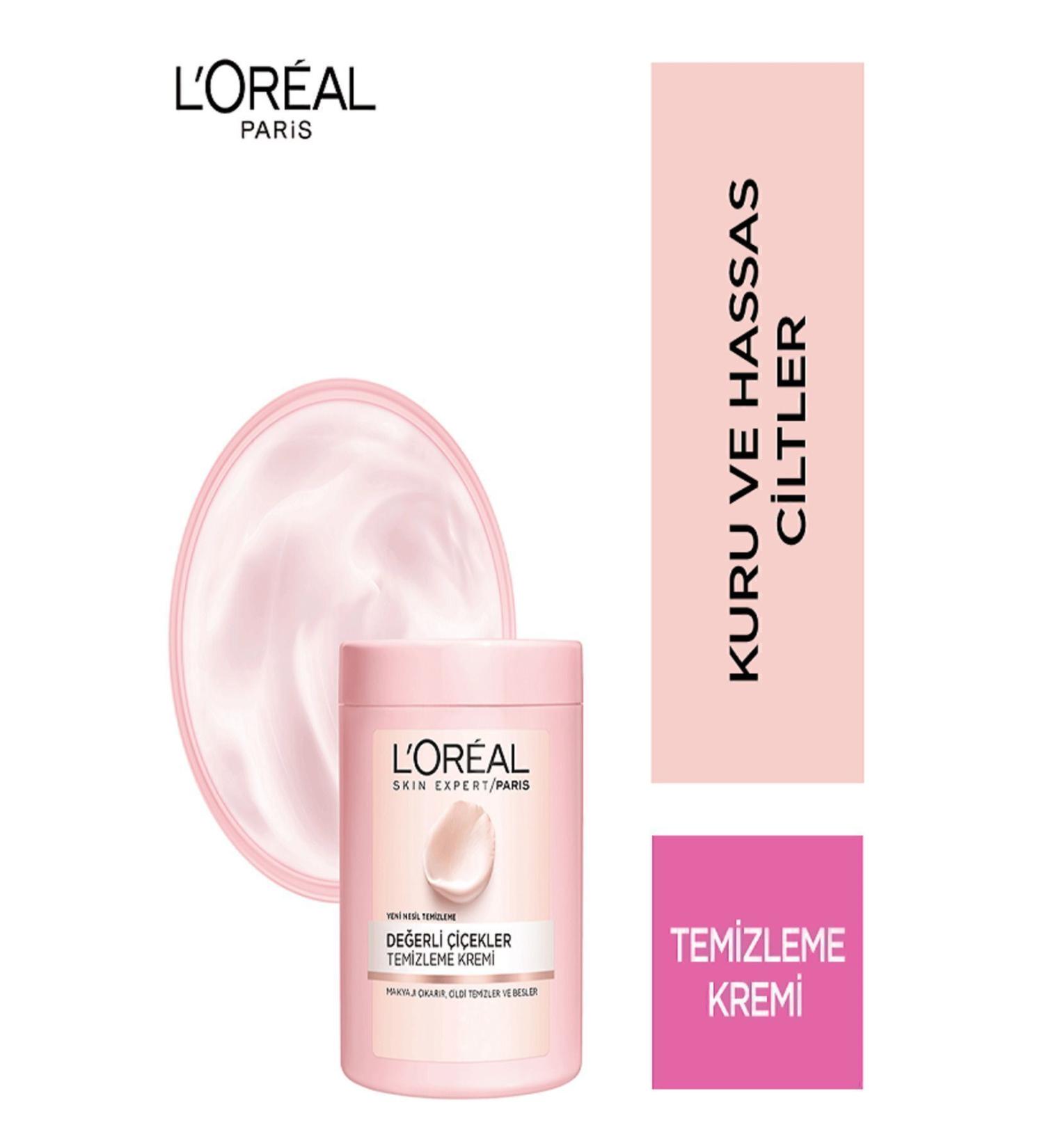 L'Oreal Paris Precious Flowers Cleansing Cream for Dry and Sensitive Skin 200 ml 3600523447770 - Buy Online on GoSupps.com
