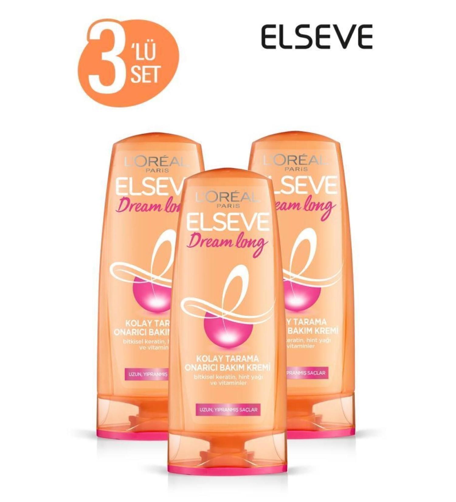 Elseve Dream Long Repairing Hair Care Cream 360ml Set of 3 - Buy Online on GoSupps.com