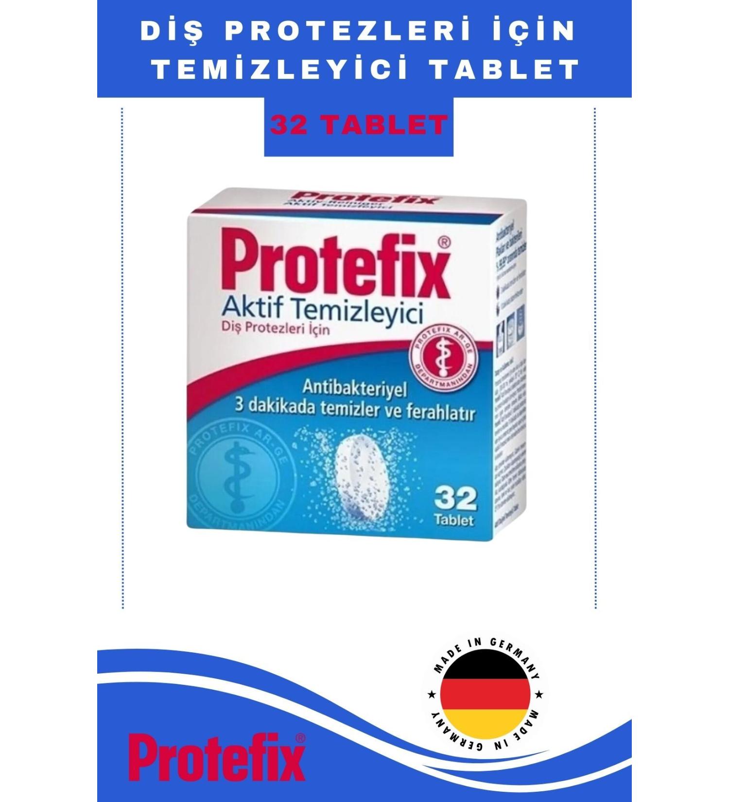Protefix Active Cleaner 32 Tablets - Buy Online on GoSupps.com