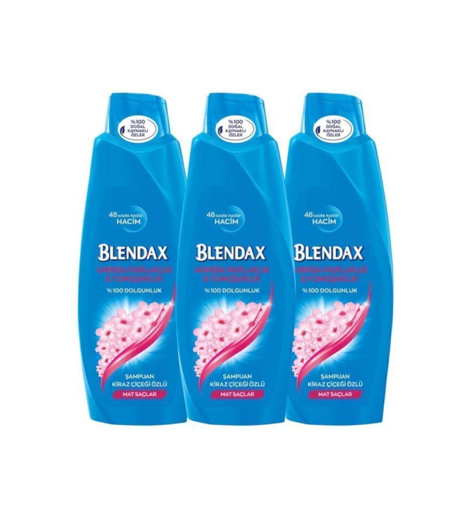 Blendax Instant Shine and Softness Cherry Blossom Essence Shampoo 500 ml X3 Pieces - Buy Online on GoSupps.com