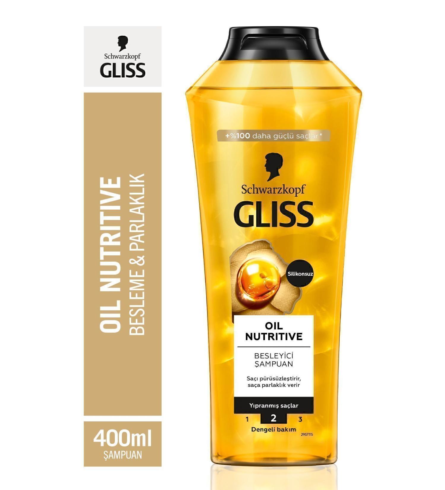 Gliss Oil Nutritive Shampoo 400 ML - Buy Online on GoSupps.com