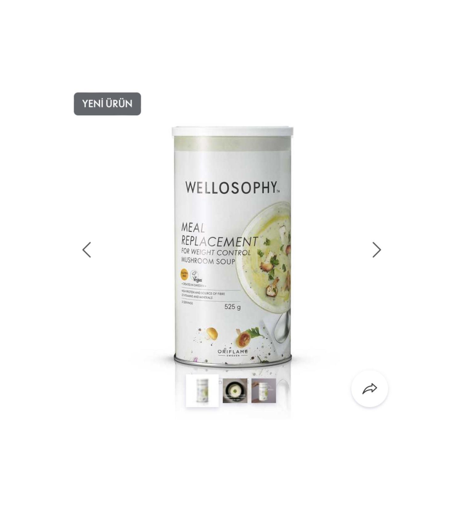 Meal Replacement Food For Oriflame Wellosophy Mushroom Soup