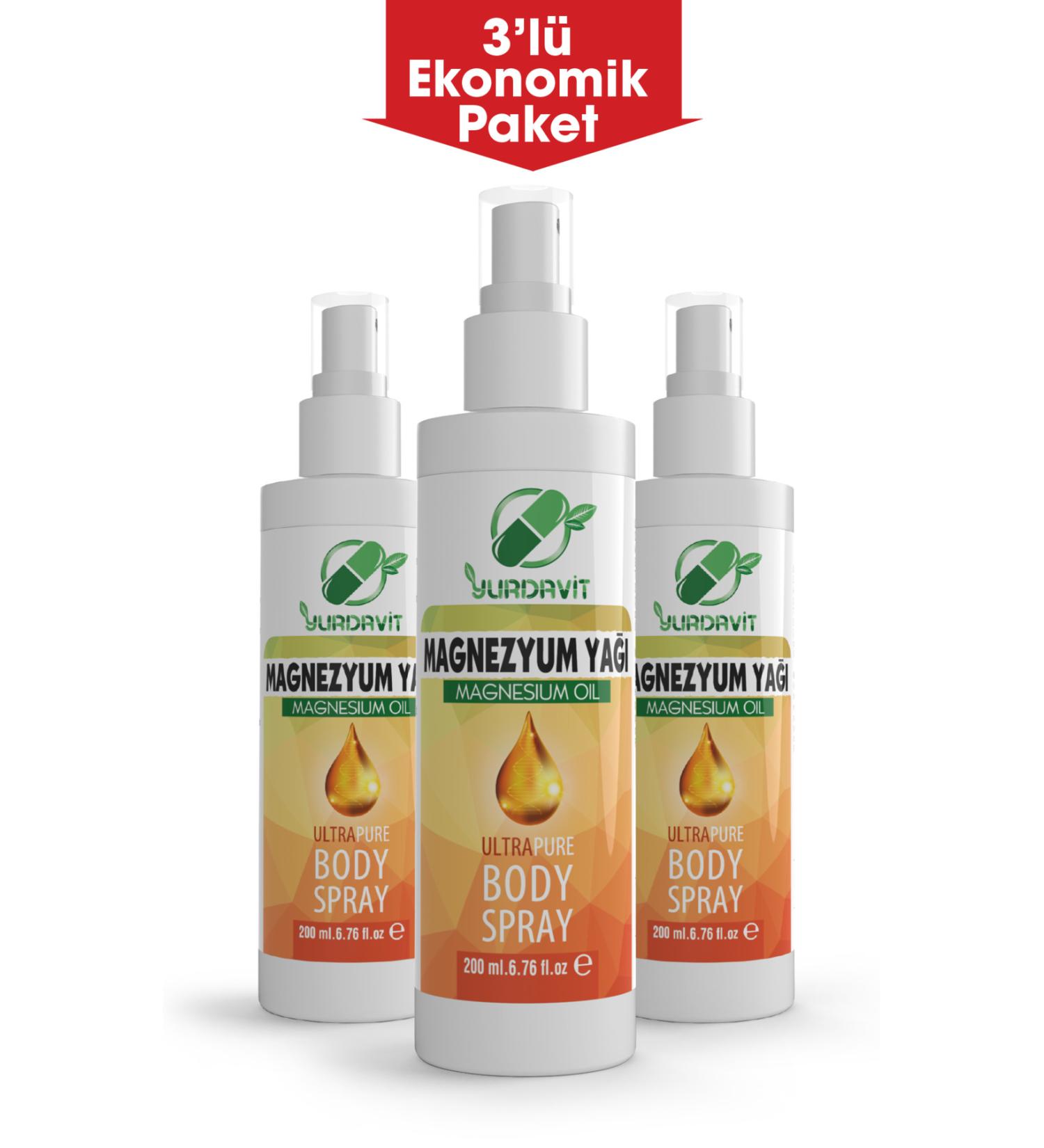 Yurdavit Magnesium Oil 200 Ml 3x200 Ml
