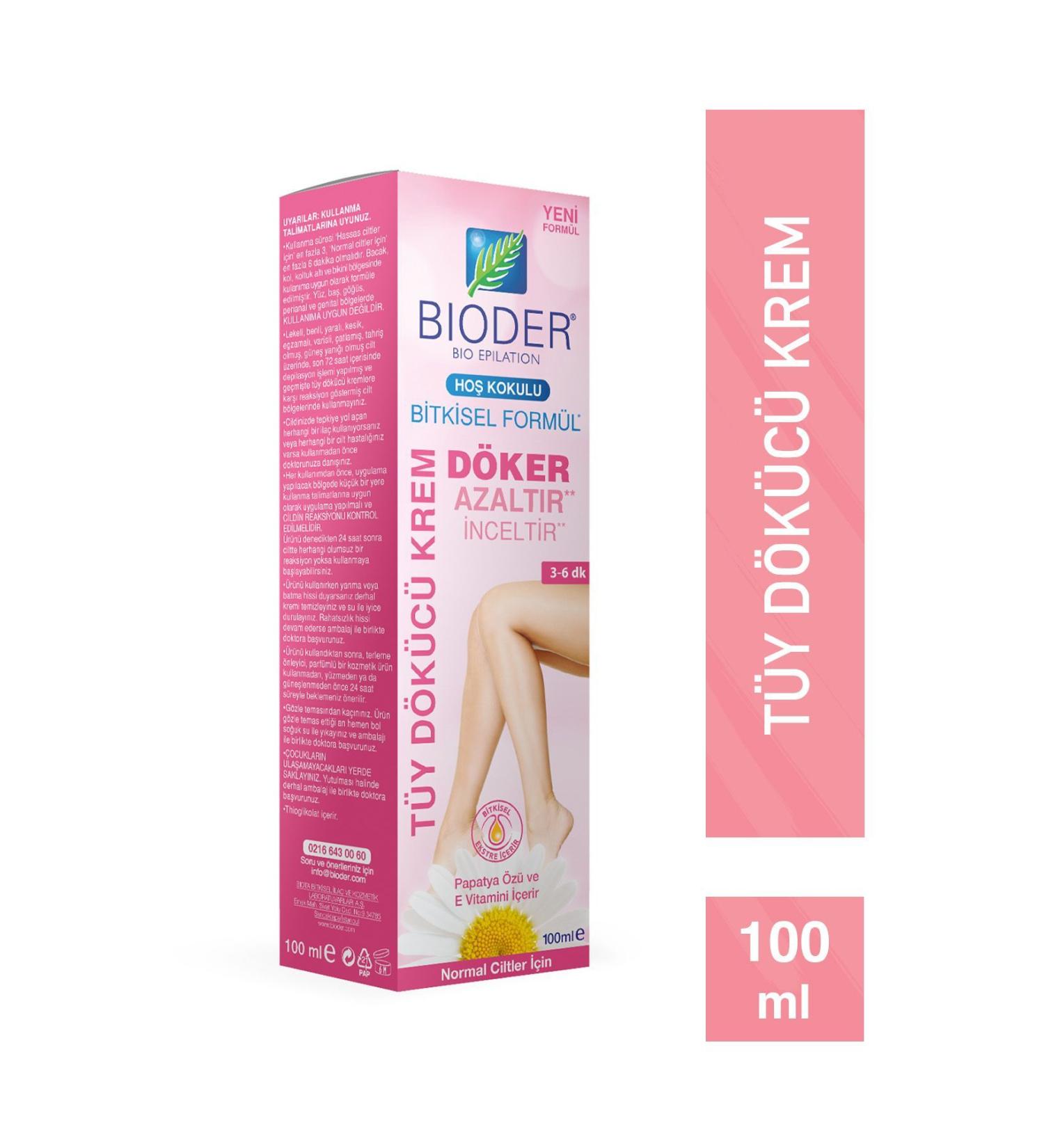 Bioder Hair Removal Cream for Normal Skin 100 ml - Buy Online on GoSupps.com
