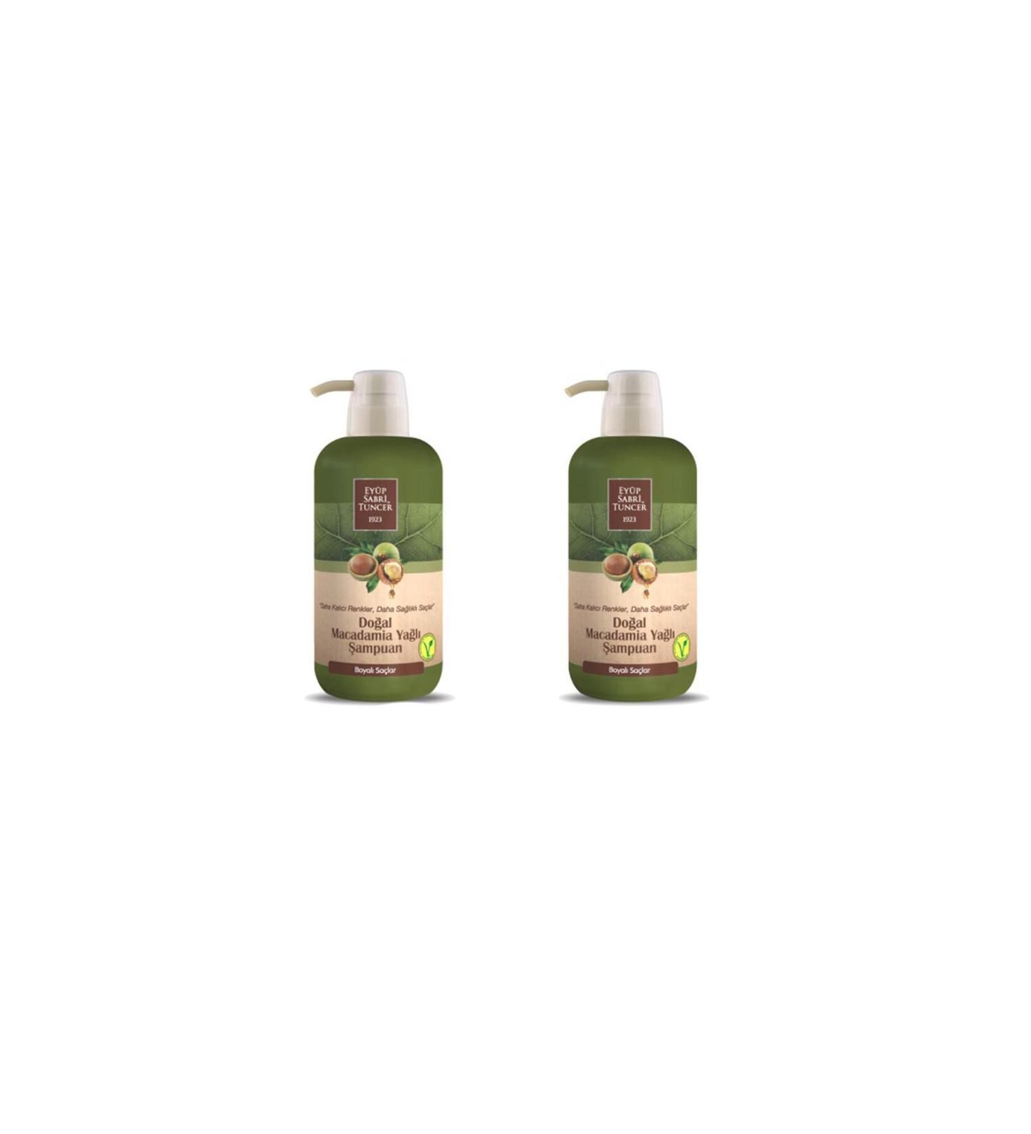 Ey p Sabri Tuncer Natural Macadamia Oil Shampoo 600 ml Pet Bottle X 2