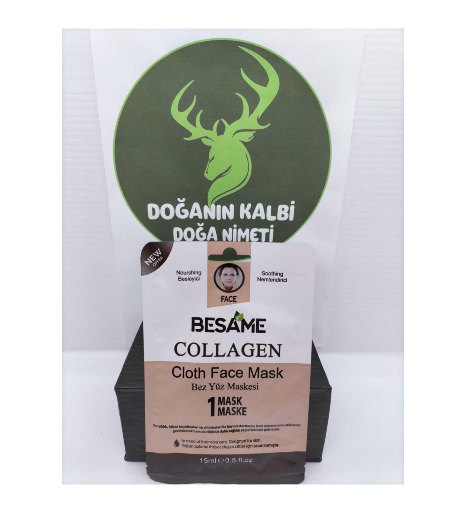 Besame Cosmetics Collagen Face Care Ready-made Cloth Face Mask