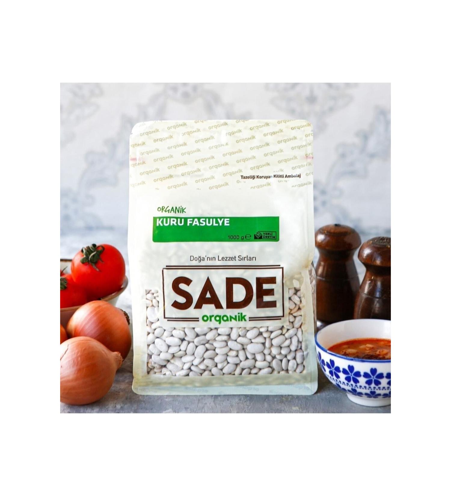 Plain Organic Dried Beans 1000 G - Buy Online on GoSupps.com