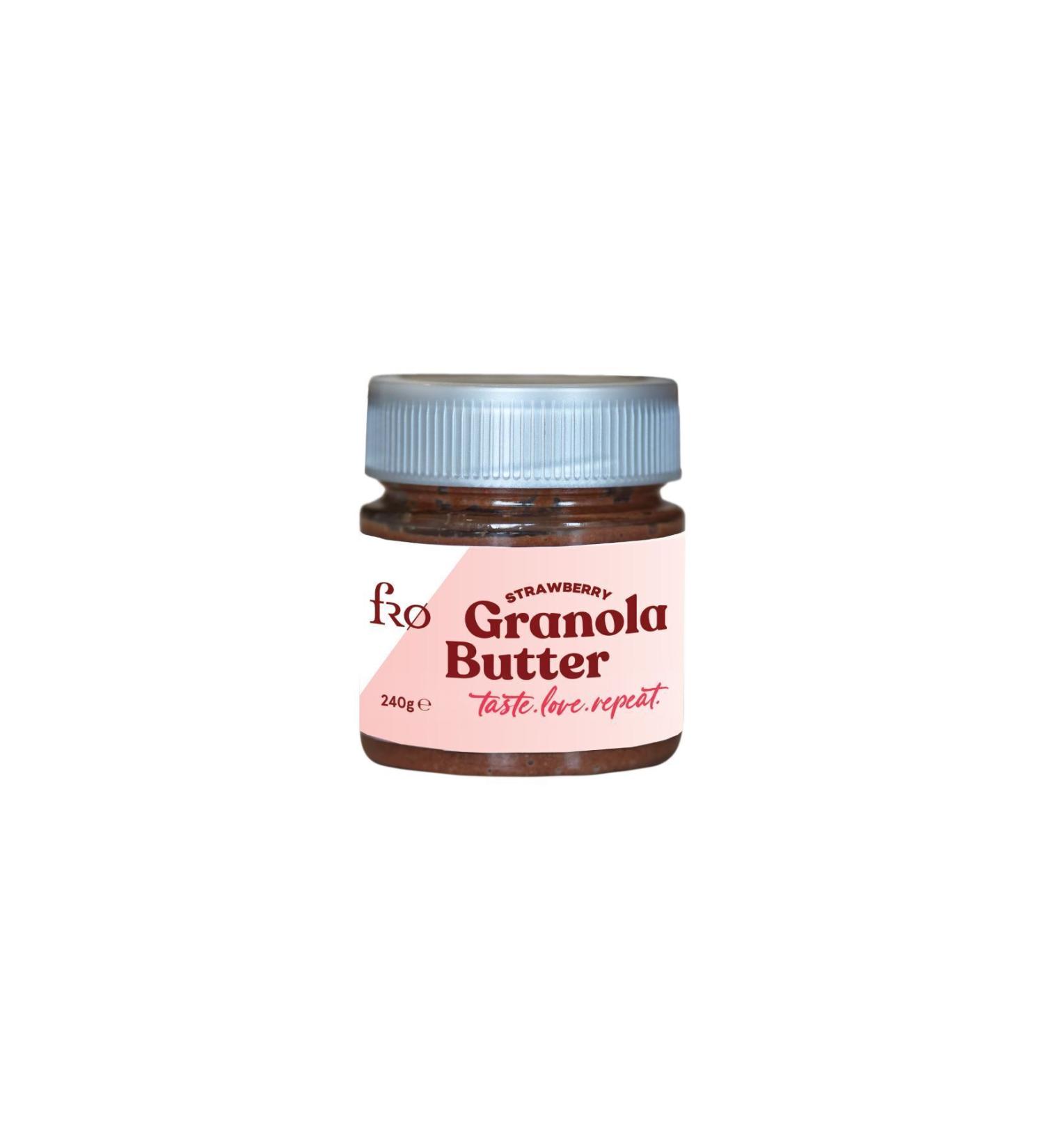 FRO Granola Butter Strawberry Gluten-Free Sugar-Free Vegan Spreadable Breakfast Snack 250gr