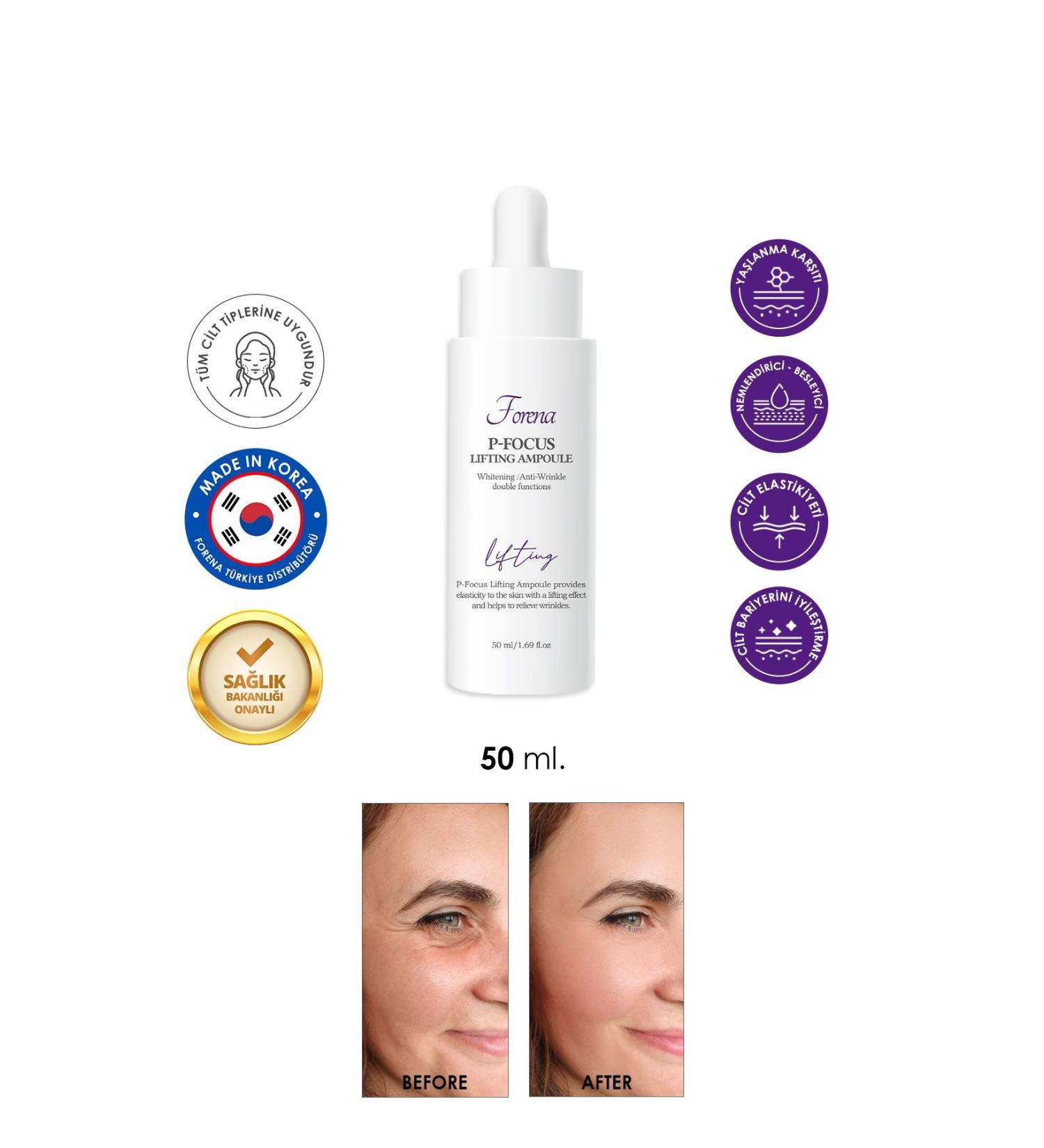 FORENA P-Focus Lifting Firming Face Serum for Face Neck and D collet Area - Buy Online on GoSupps.com