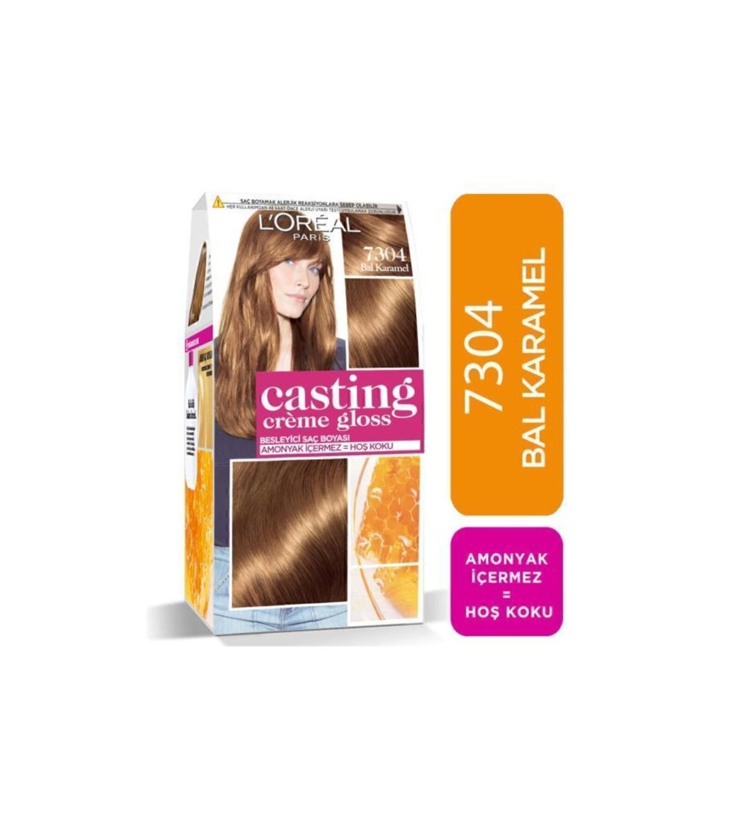 L'Oreal Paris Hair Dye - Casting Creme Gloss 7304 Honey Caramel 3600523302871 - Buy Online on GoSupps.com