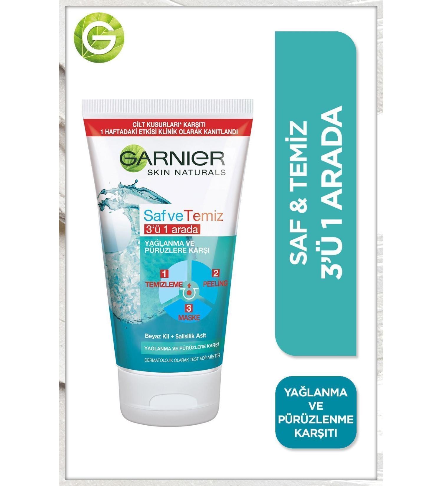 Garnier STD Pure & Clean Anti-Oil and Anti-Imperfection 3 in 1 150 ml Classic - Buy Online on GoSupps.com