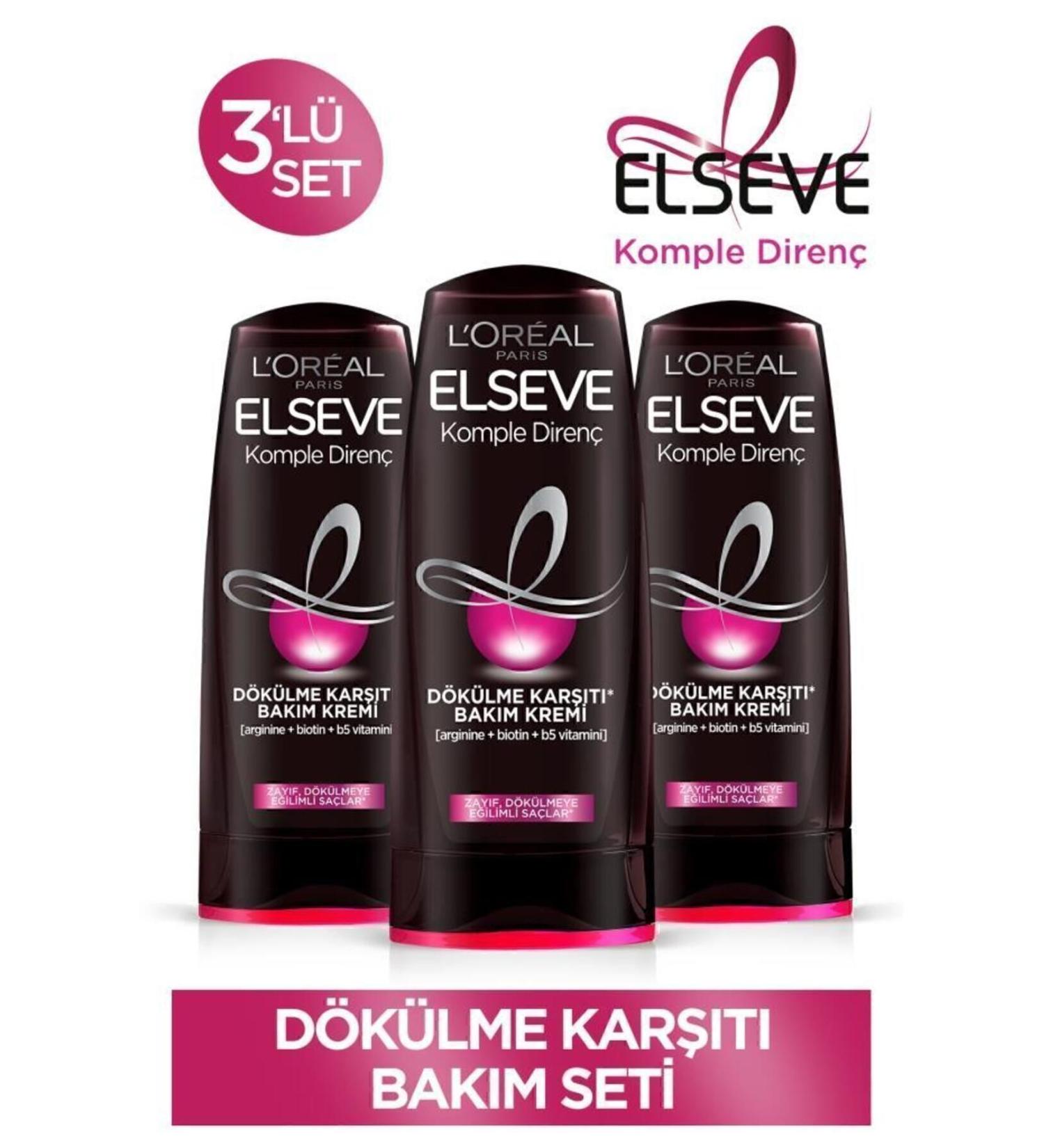 Elseve Complete Resistance Anti-Hair Loss Care Cream 360 ml Set of 3 - Buy Online on GoSupps.com