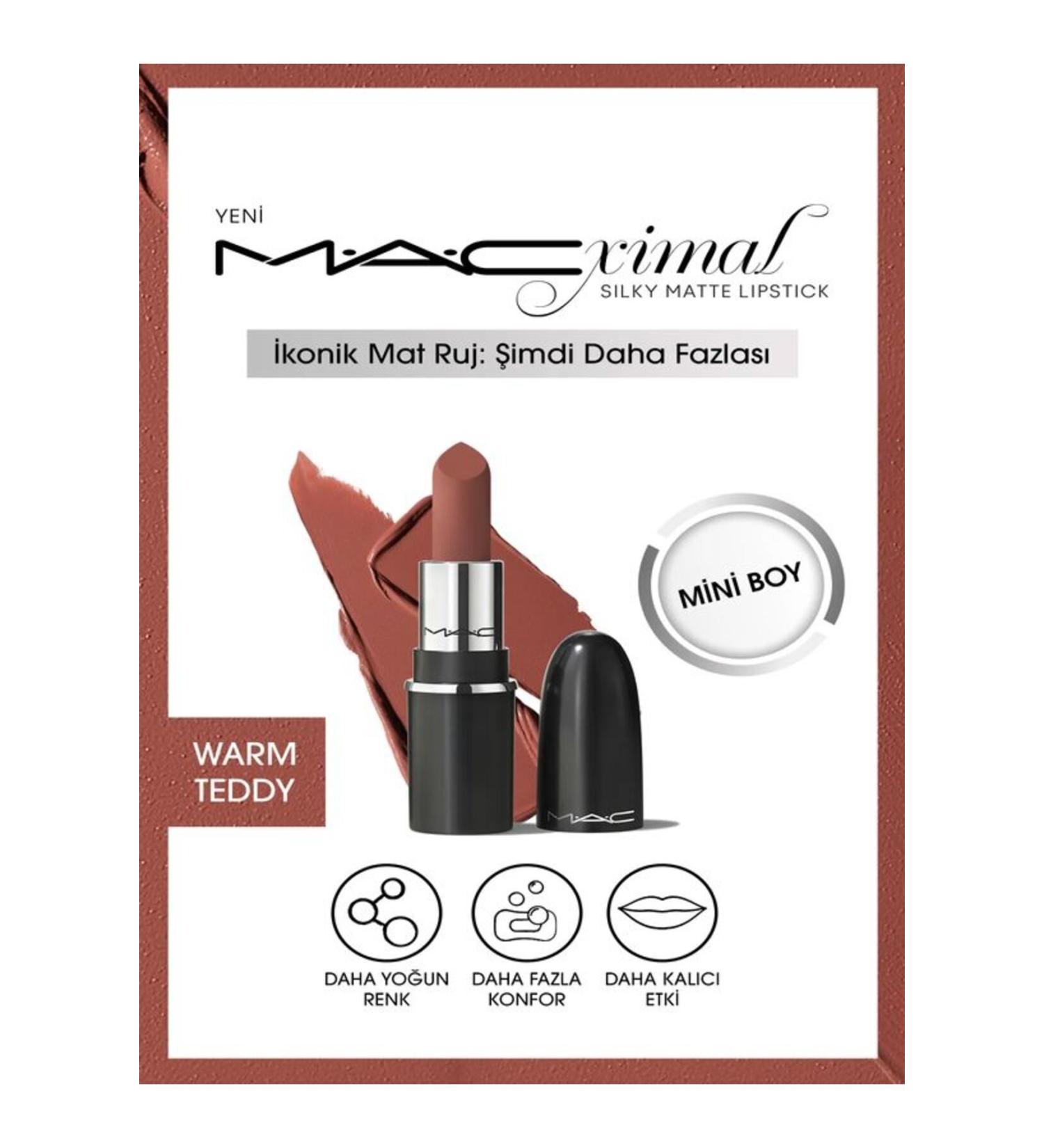 Mac MACXIMAL SILKY MATTE LIPSTICK / MINI M A C - Warm Teddy