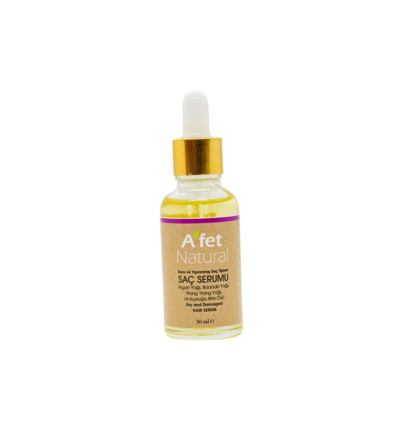AFET NATURAL Hair Serum 30ml for Dry and Damaged Hair - Buy Online on GoSupps.com
