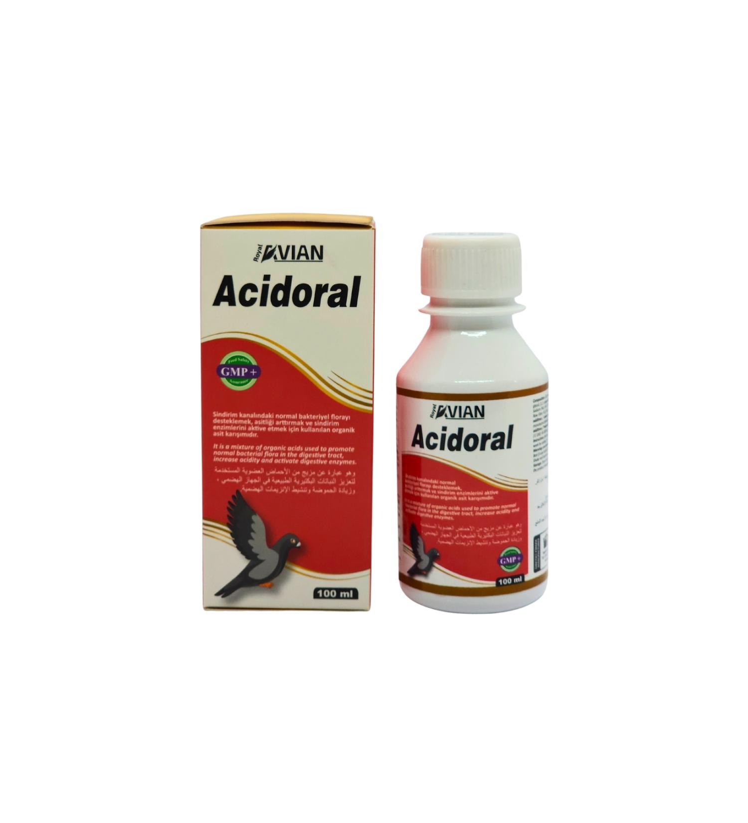Royal la Royal la Acidoral 100 Ml. Diarrhea Support for Poultry and Birds