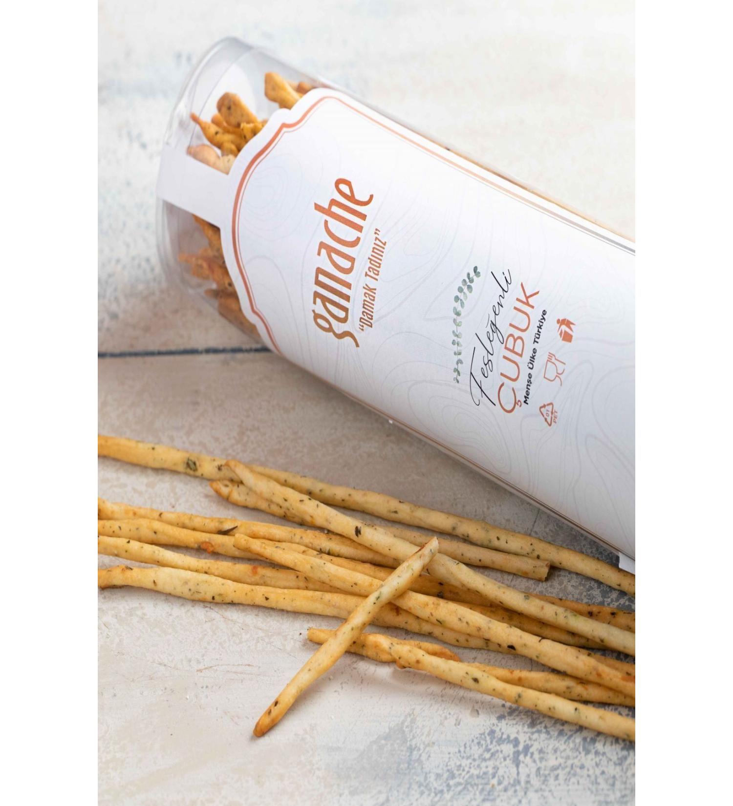 Ganache Patisserie Basil Sticks Salty Light Snack Sticks