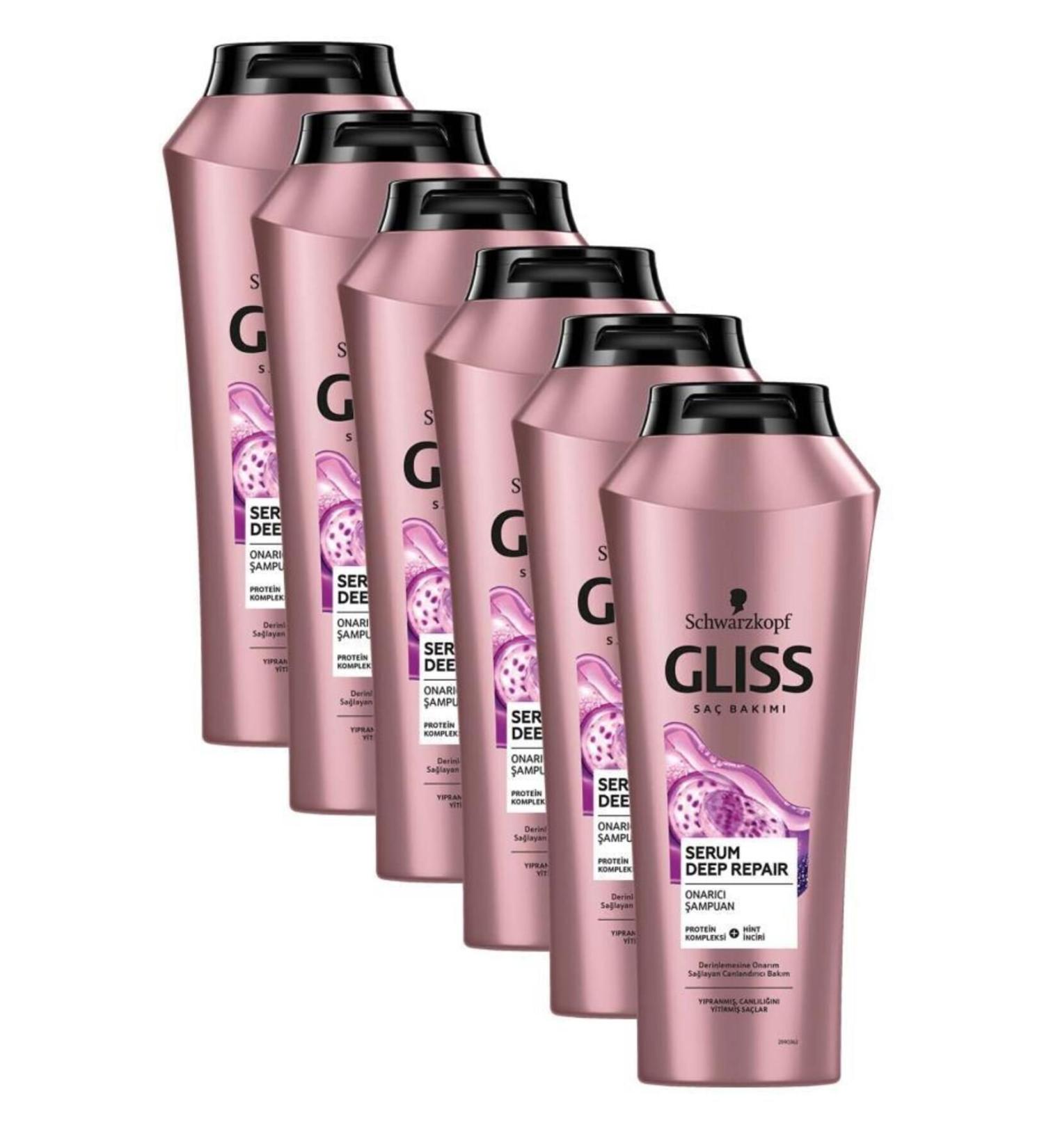 Gliss Serum Deep Repair Repairing Shampoo 500 ml X 6 Pieces