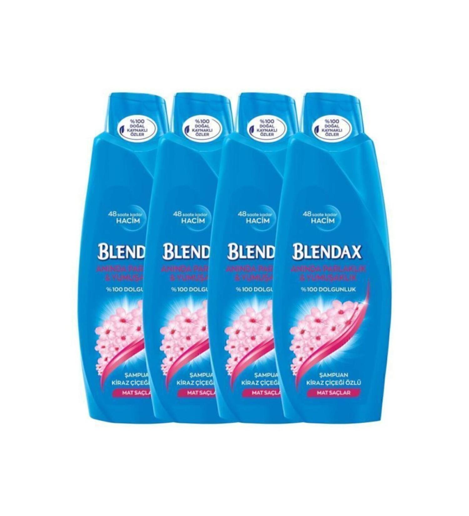 Blendax Instant Shine and Softness Cherry Blossom Essence Shampoo 500 Ml X 4 Pieces - Buy Online on GoSupps.com