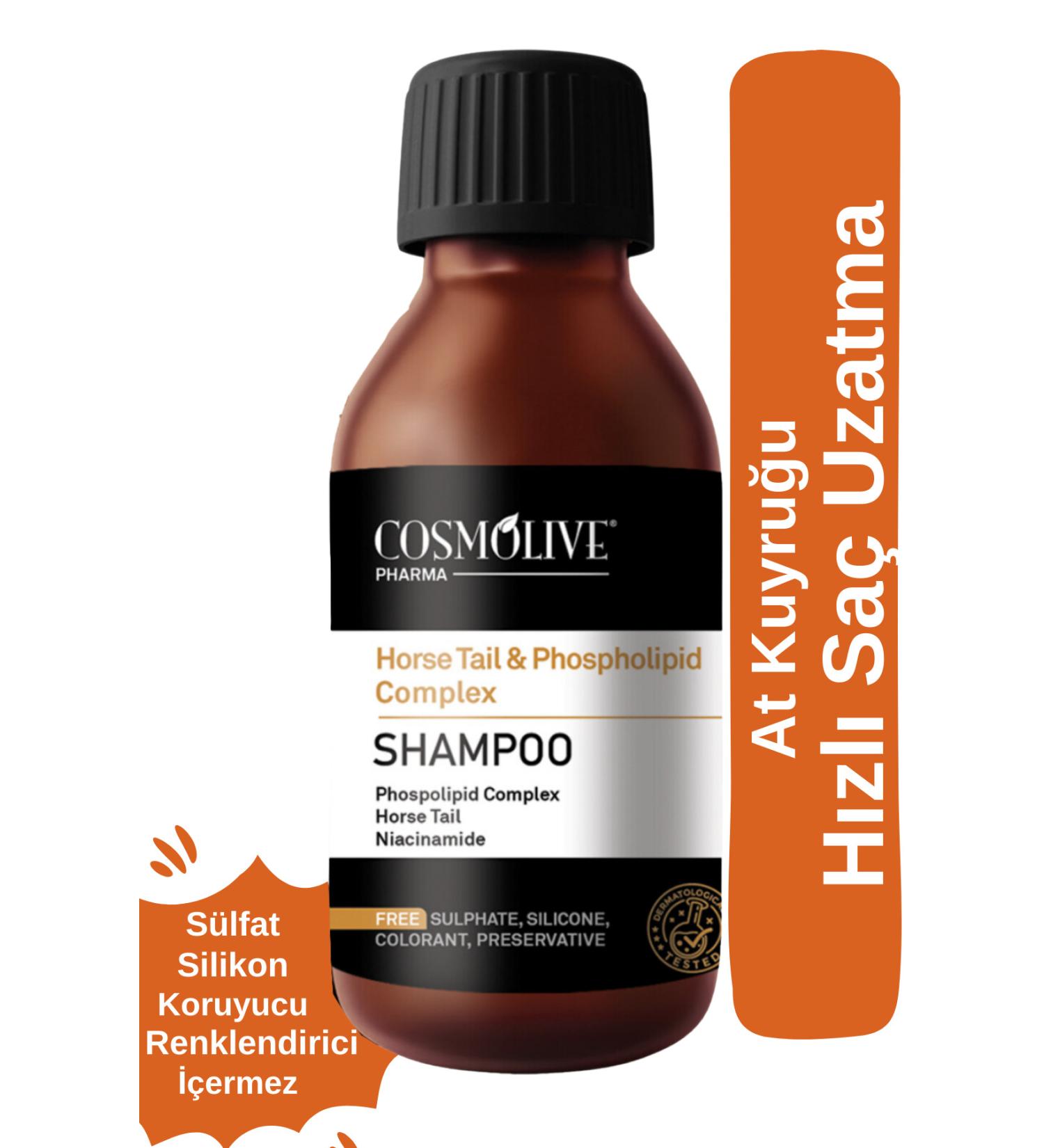 Cosmolive Anti Hair Loss Shampoo Sulfate Free Fast Hair Growth Horsetail Extract Repair Nourishing - Buy Online on GoSupps.com