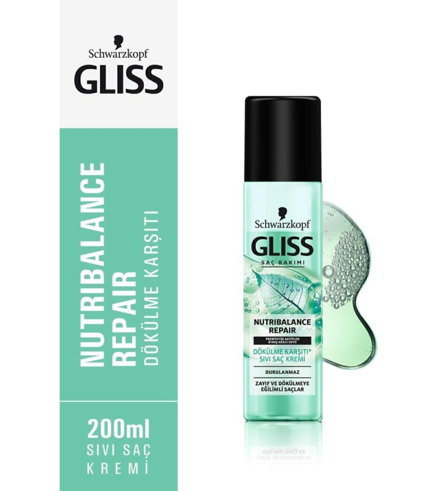 Gliss Schwarzkopf Gliss Nutribalance Liquid Hair Care Conditioner 200 ml - Buy Online on GoSupps.com