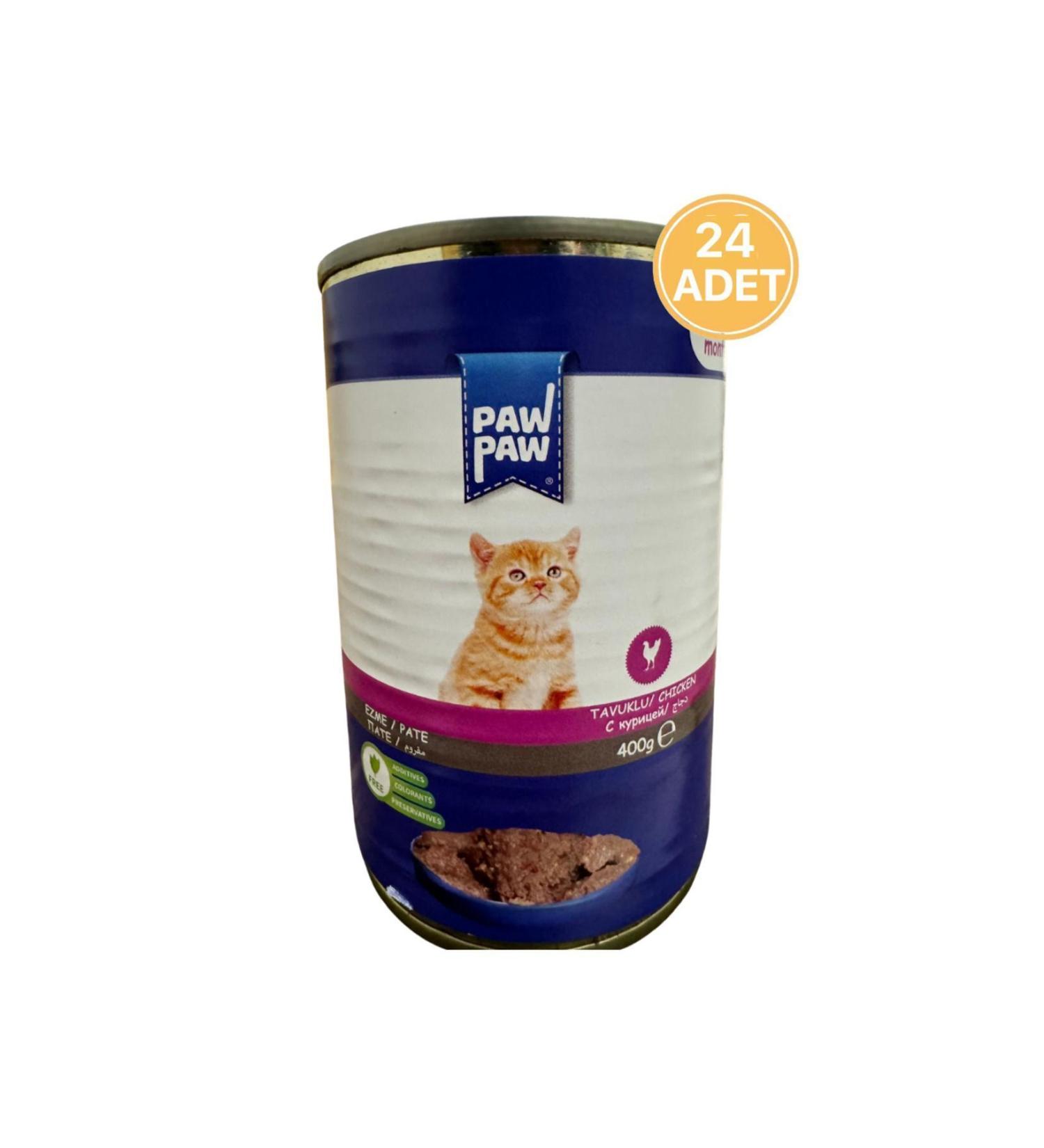 Paw Paw Pate Chicken Meat Kitten Canned Food 400 Gr