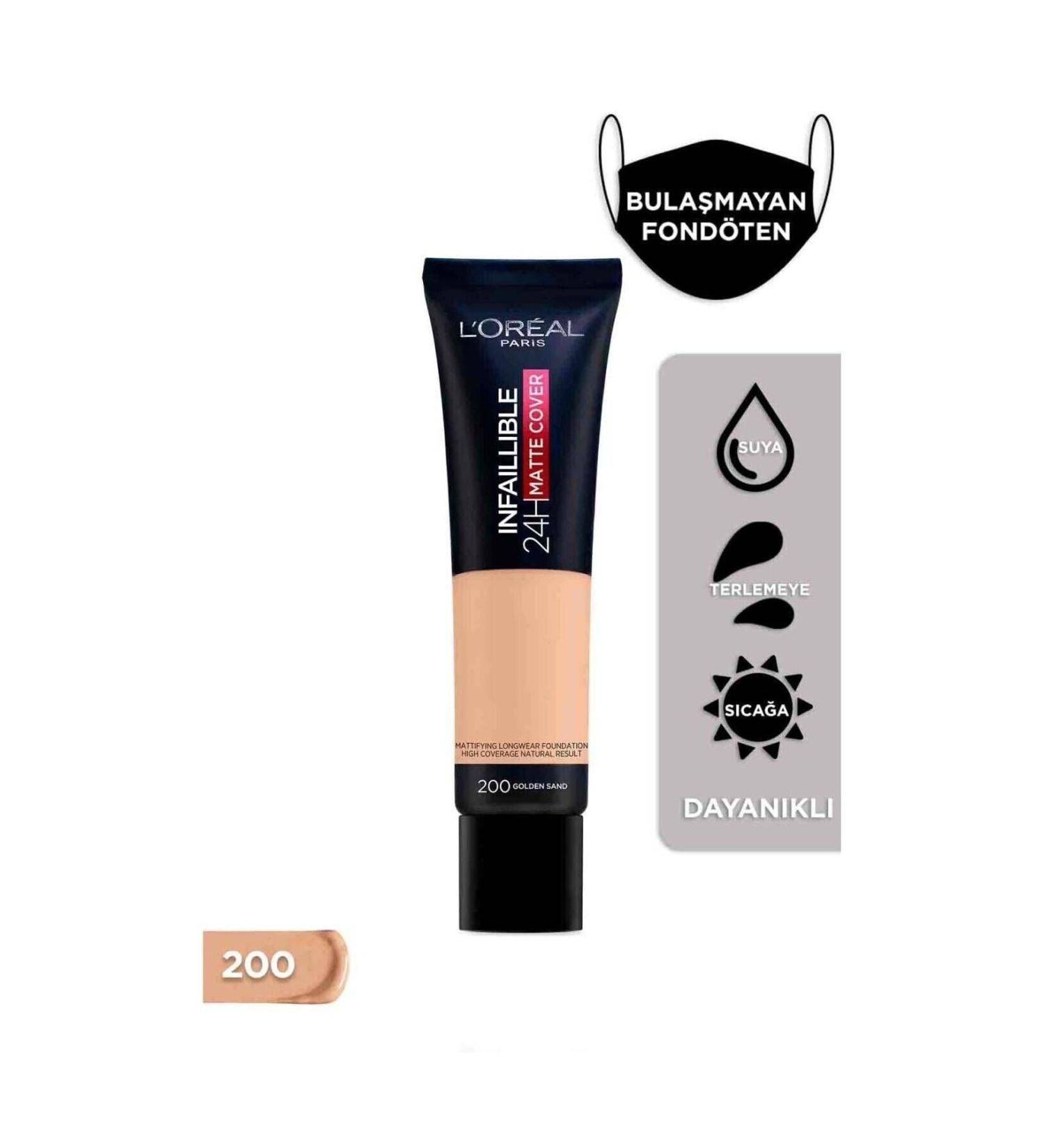 L'Oreal Paris Lpmu Inf.mat.cover Fdtnu Gb/de 200 Sable - Buy Online on GoSupps.com