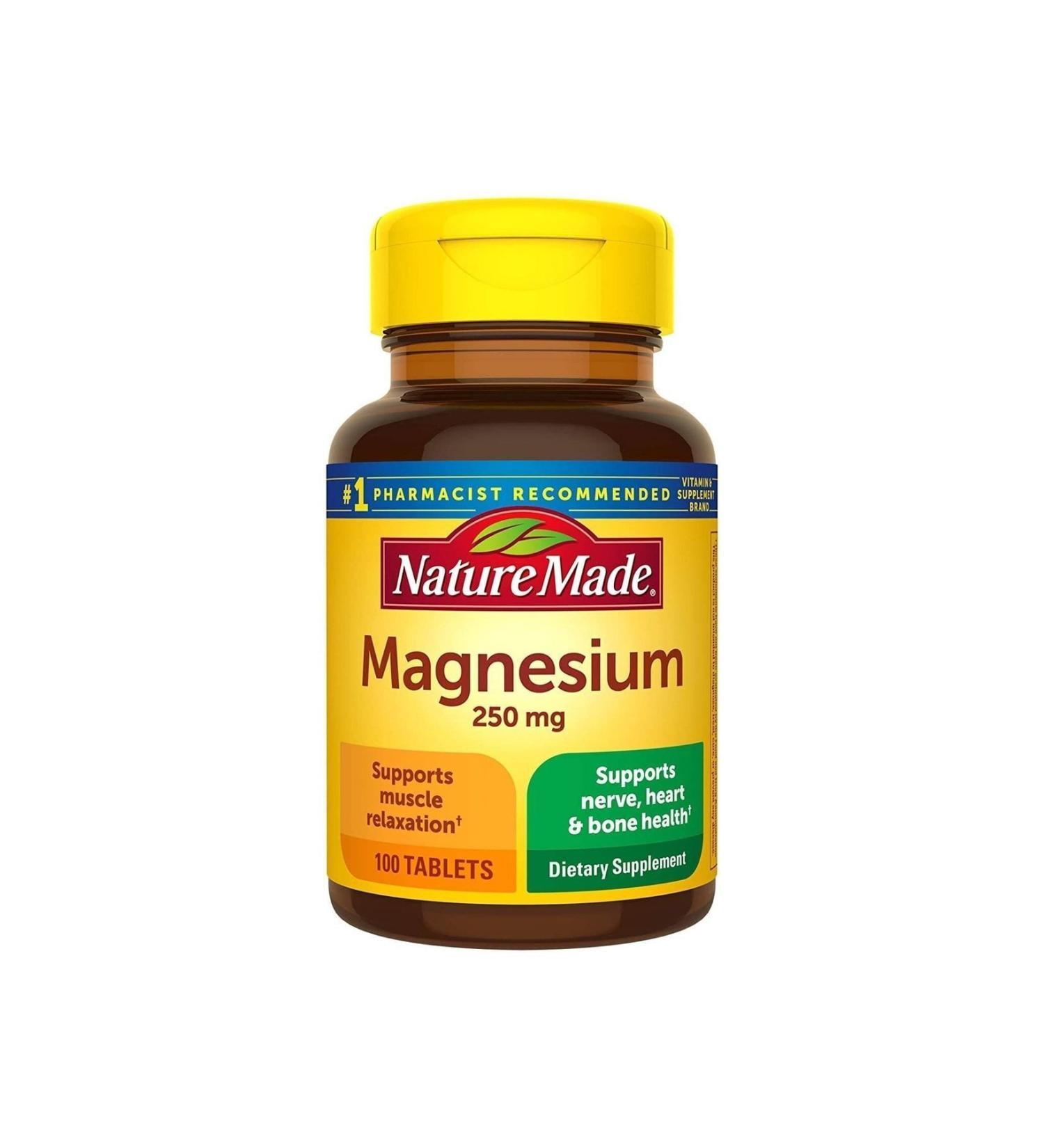 Nature Made Magnesium 250 Mg 100 Tablets - Buy Online on GoSupps.com