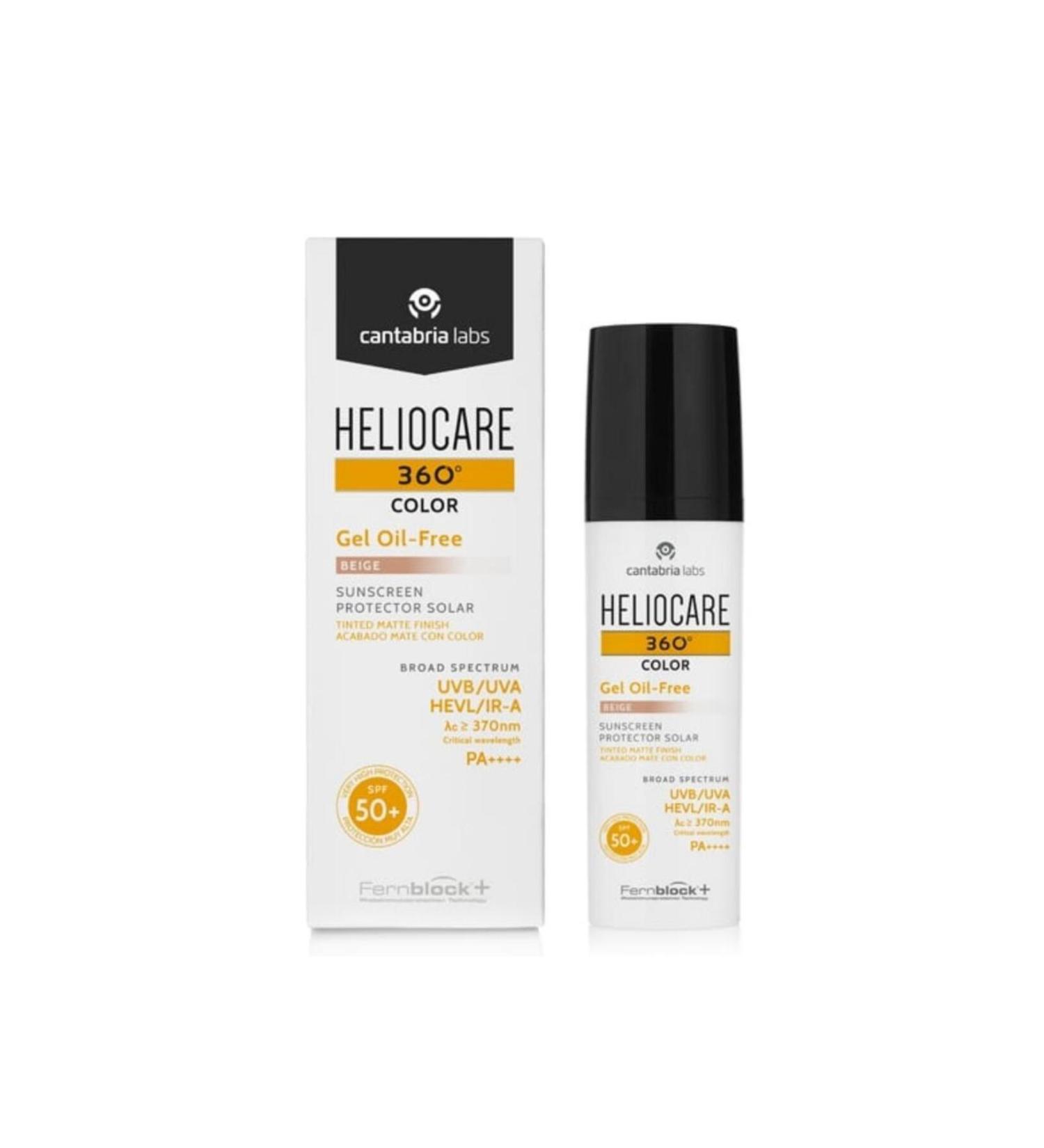 Heliocare 360 Gel Oil Free Tinted Beige Oil Free SPF+50 Gel Sunscreen 50ml